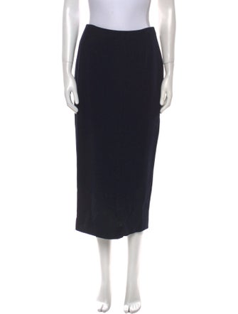 Ralph Lauren Purple Label Wool Midi Length Skirt