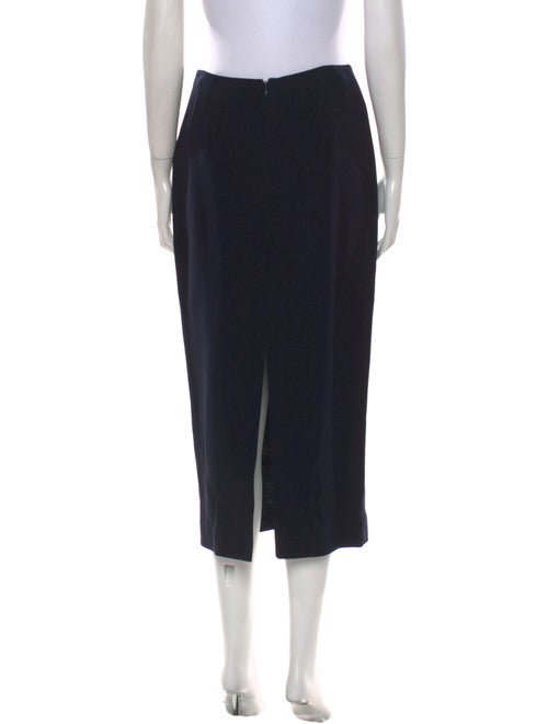 Ralph Lauren Purple Label Wool Midi Length Skirt