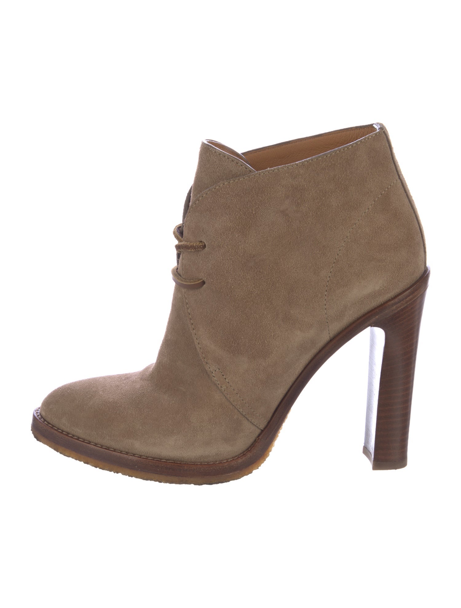 Ralph Lauren Purple Label Suede Lace-Up Boots