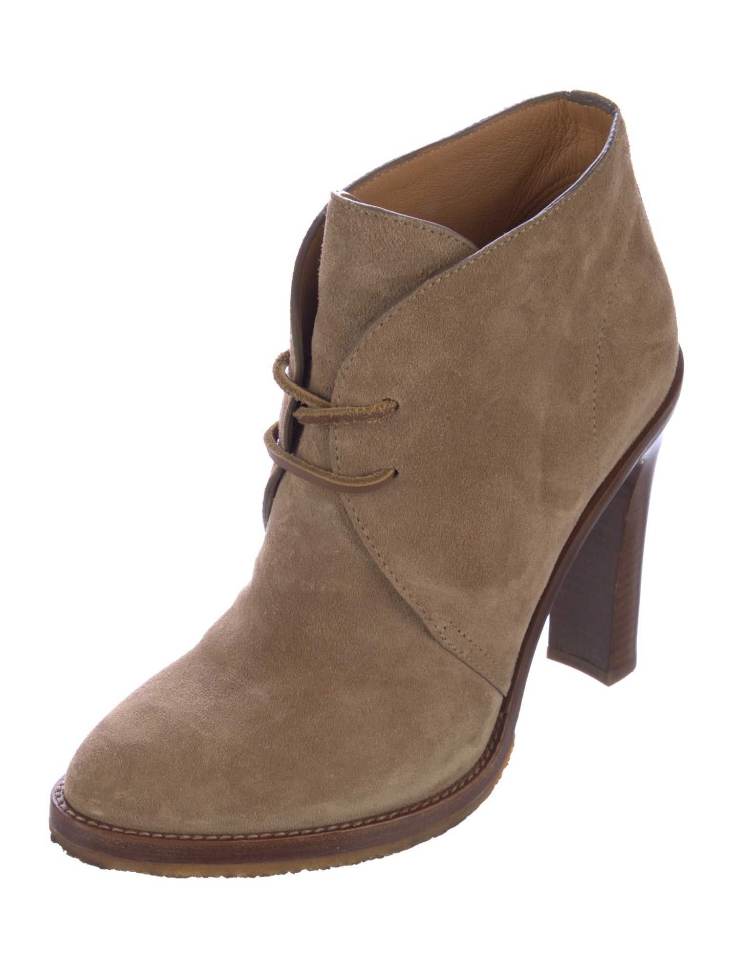 Ralph Lauren Purple Label Suede Lace-Up Boots