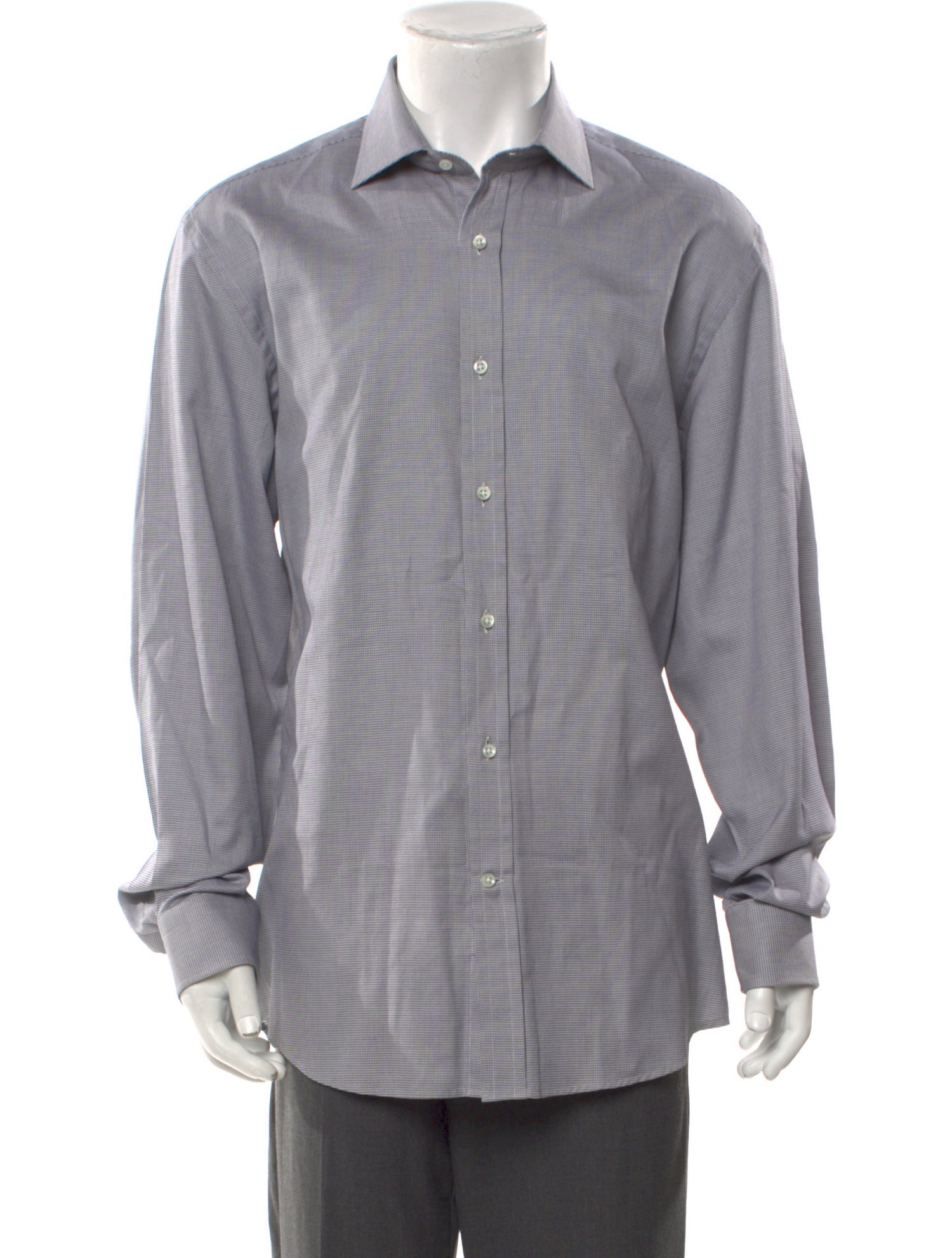 Ralph Lauren Purple Label Plaid Print Long Sleeve Dress Shirt w/ Tags