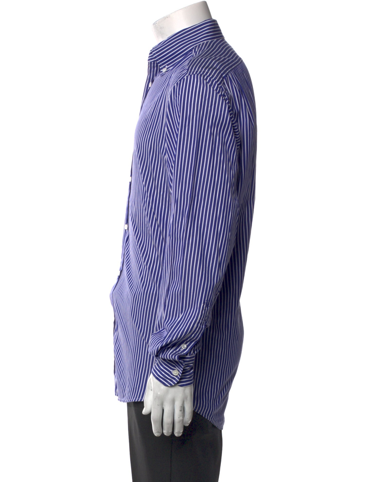 Ralph Lauren Purple Label Striped Long Sleeve Dress Shirt