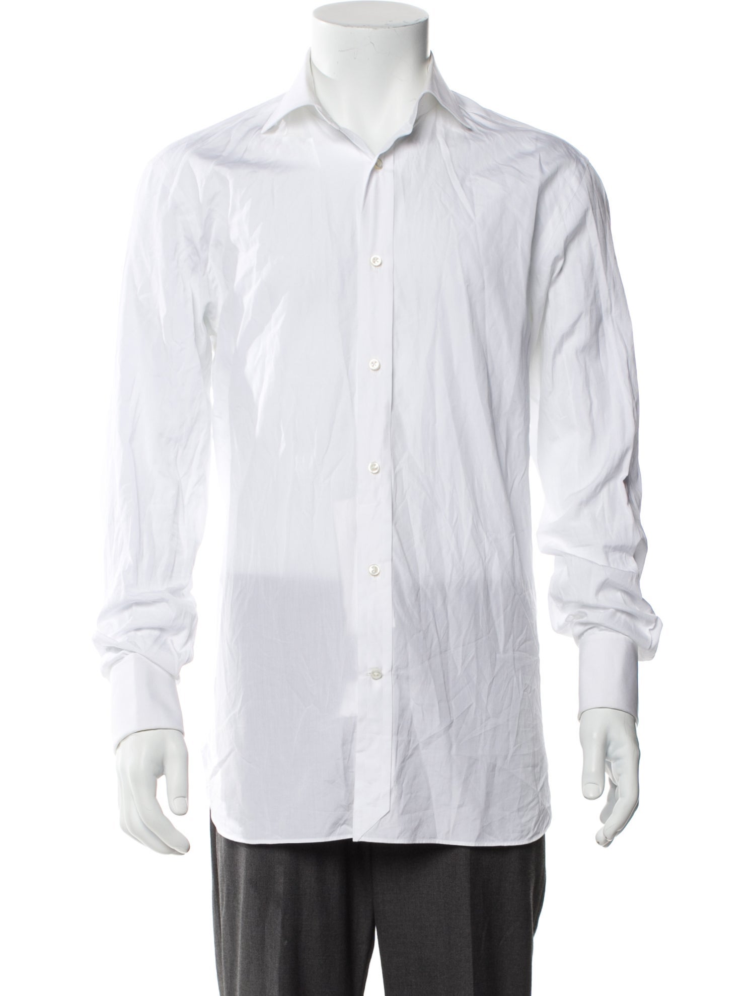 Ralph Lauren Purple Label Striped Long Sleeve Dress Shirt
