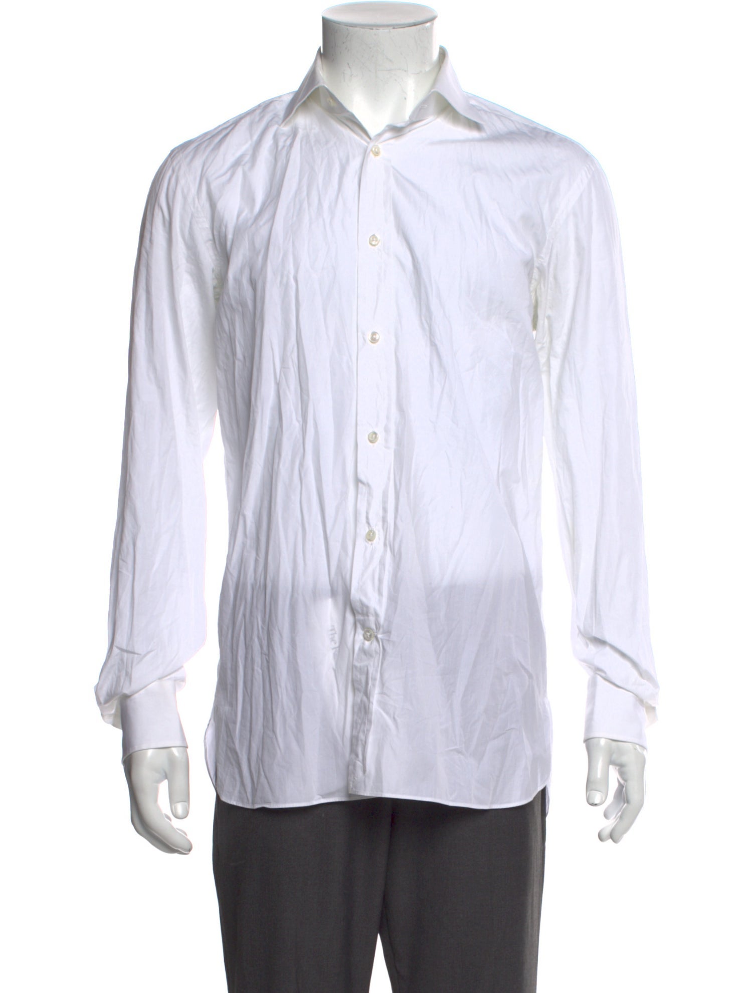 Ralph Lauren Purple Label Striped Long Sleeve Dress Shirt