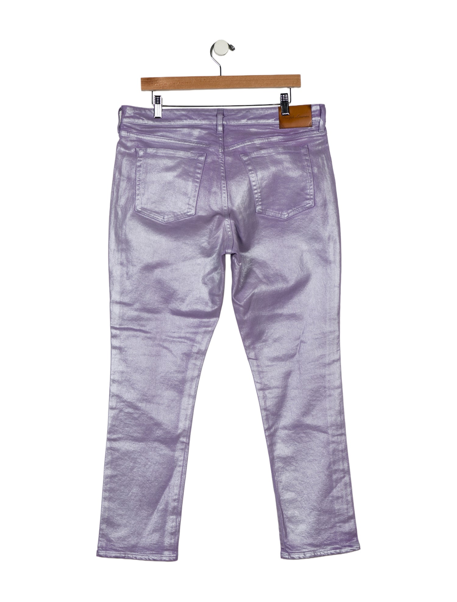 Ralph Lauren Purple Label High-Rise Straight Leg Jeans
