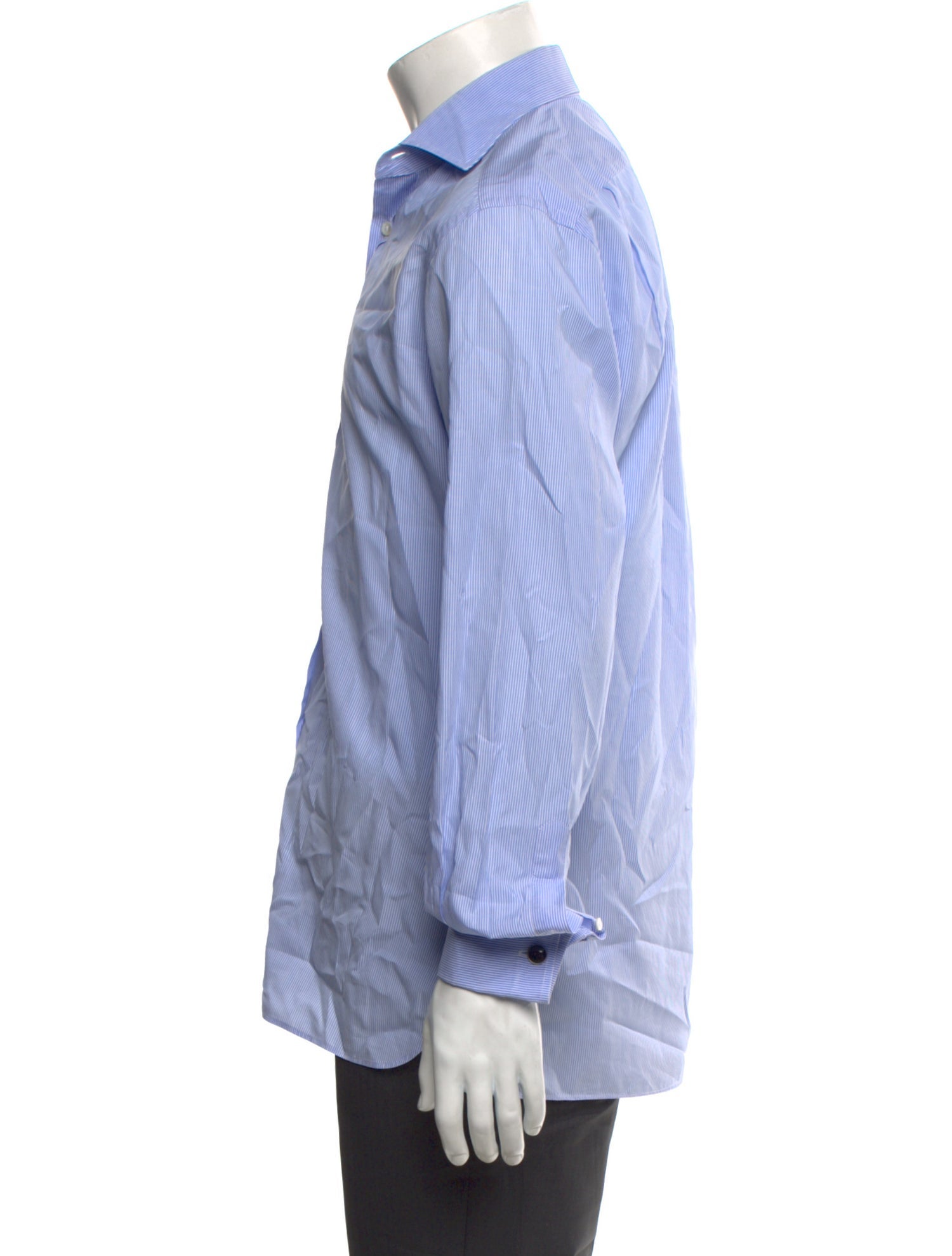Ralph Lauren Purple Label Striped Long Sleeve Dress Shirt