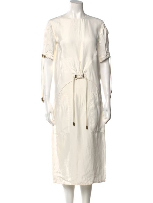 Ralph Lauren Purple Label Crew Neck Midi Length Dress