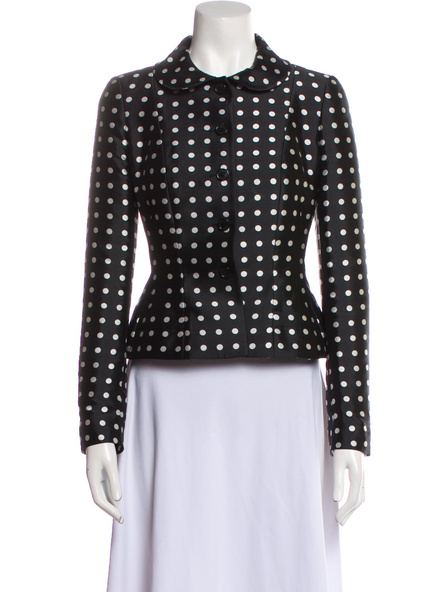 Ralph Lauren Purple Label Polka Dot Print Blazer