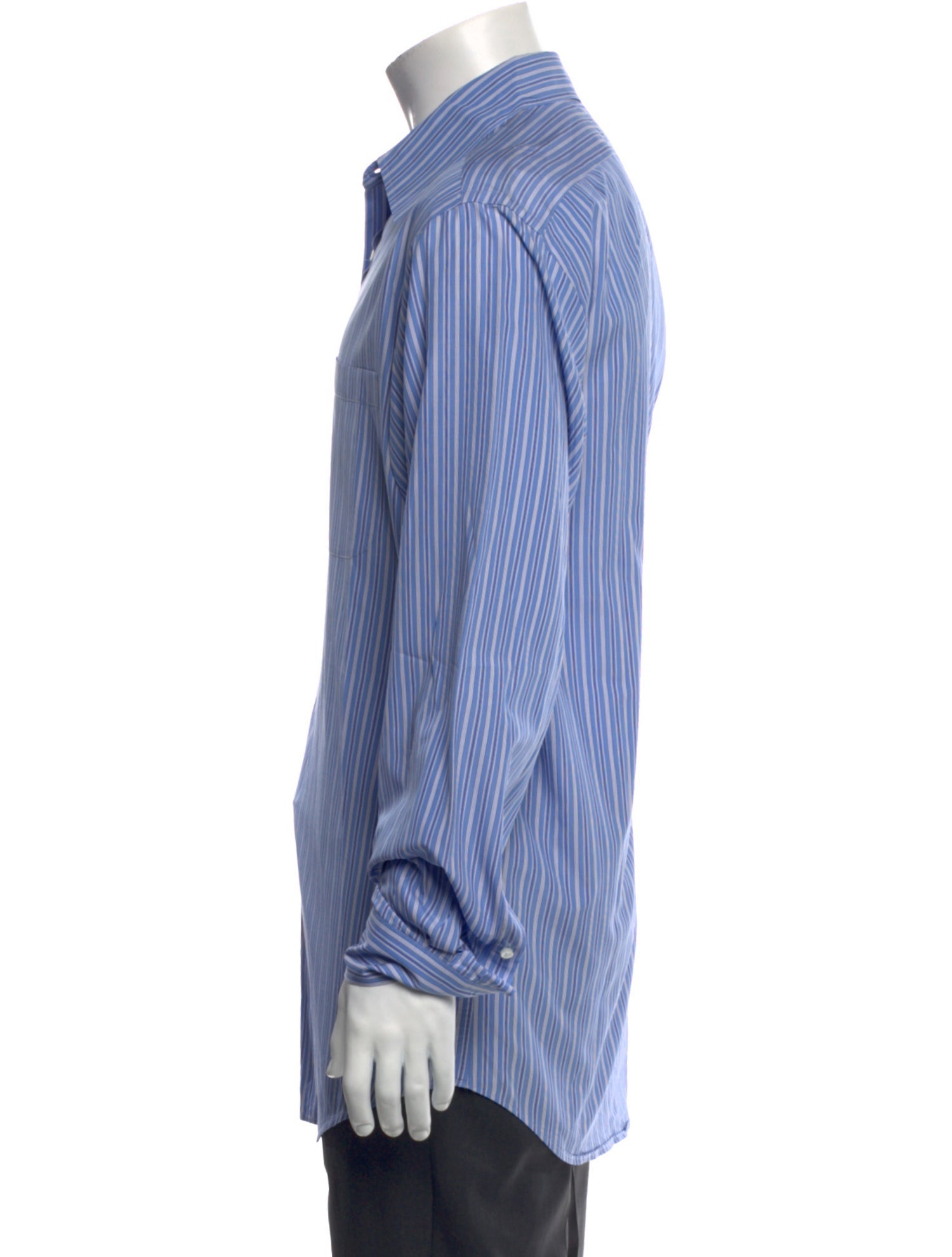Ralph Lauren Purple Label Striped Long Sleeve Dress Shirt