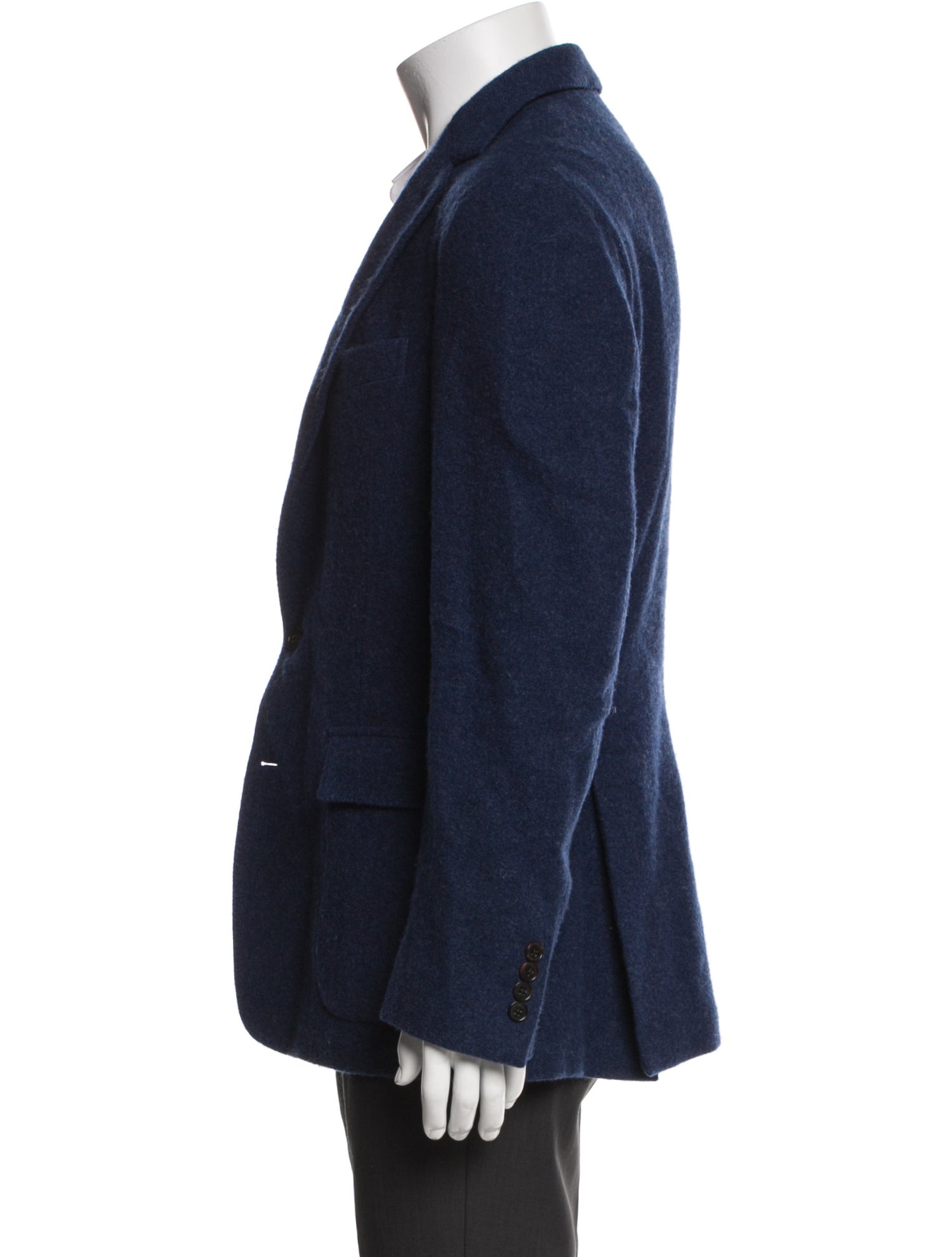 Ralph Lauren Purple Label Cashmere Tweed Pattern Peacoat