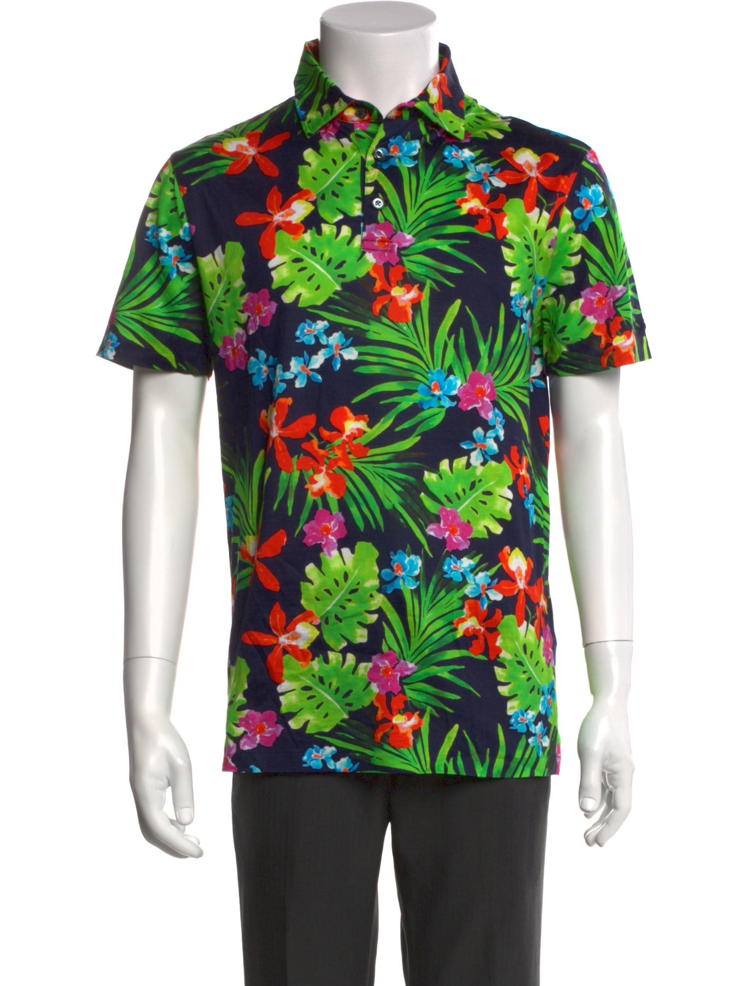 Ralph Lauren Purple Label Floral Print Short Sleeve Shirt