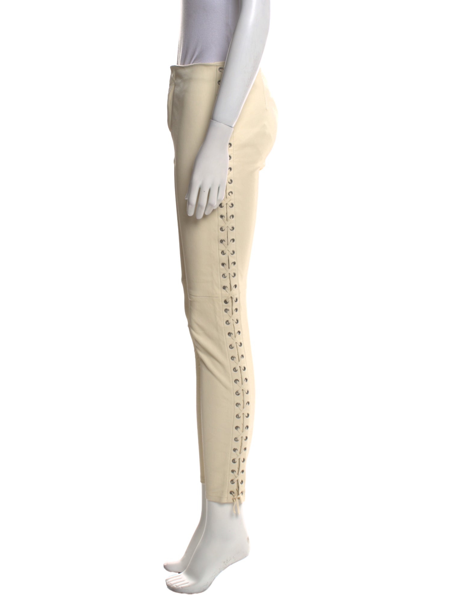 Ralph Lauren Purple Label Lamb Leather Skinny Leg Pants