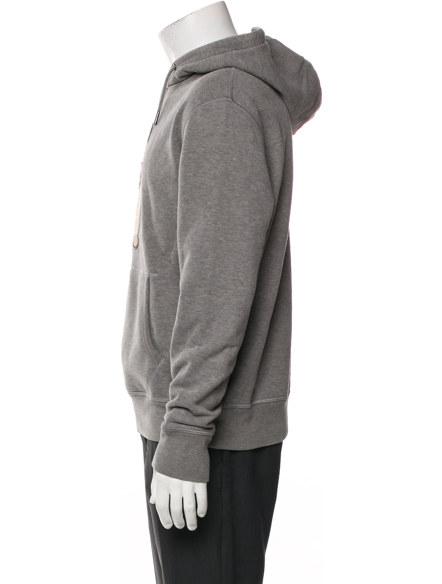 Ralph Lauren Purple Label Graphic Print V-Neck Hoodie