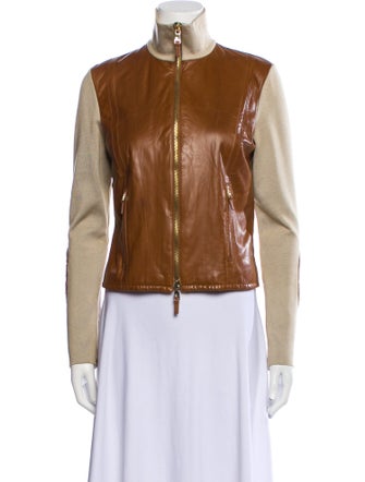 Ralph Lauren Purple Label Leather Biker Jacket