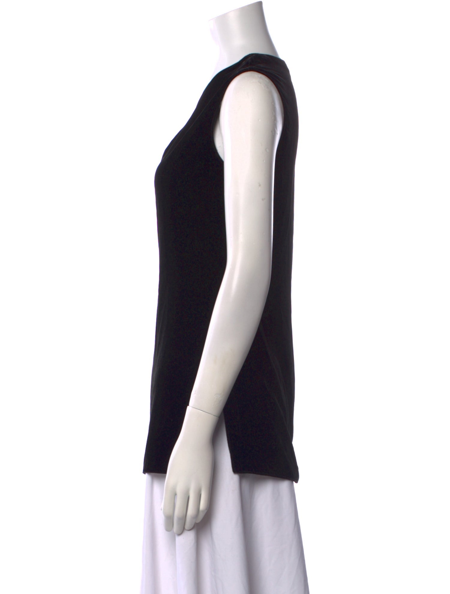 Ralph Lauren Purple Label V-Neck Sleeveless Top