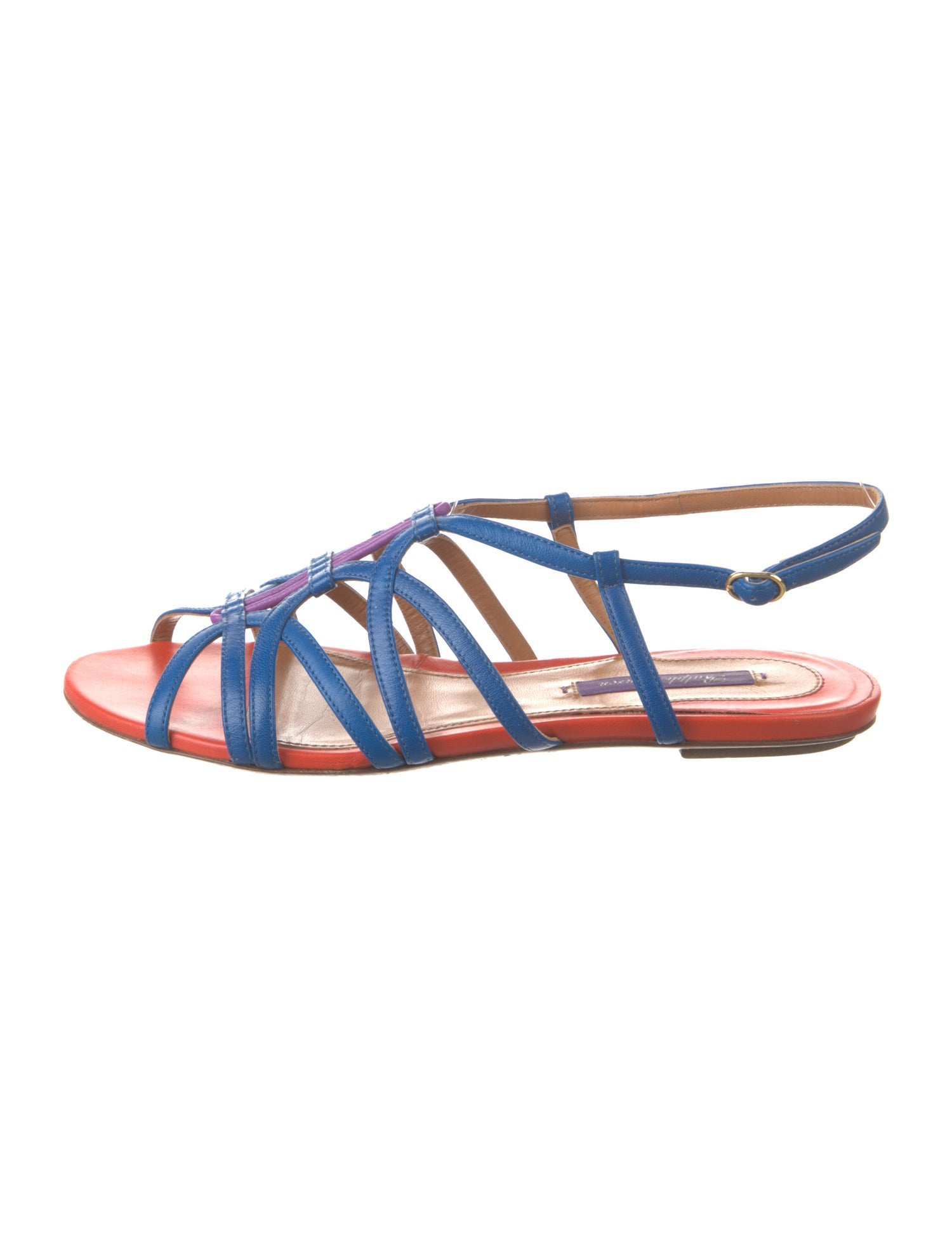 Ralph Lauren Purple Label Leather Gladiator Sandals