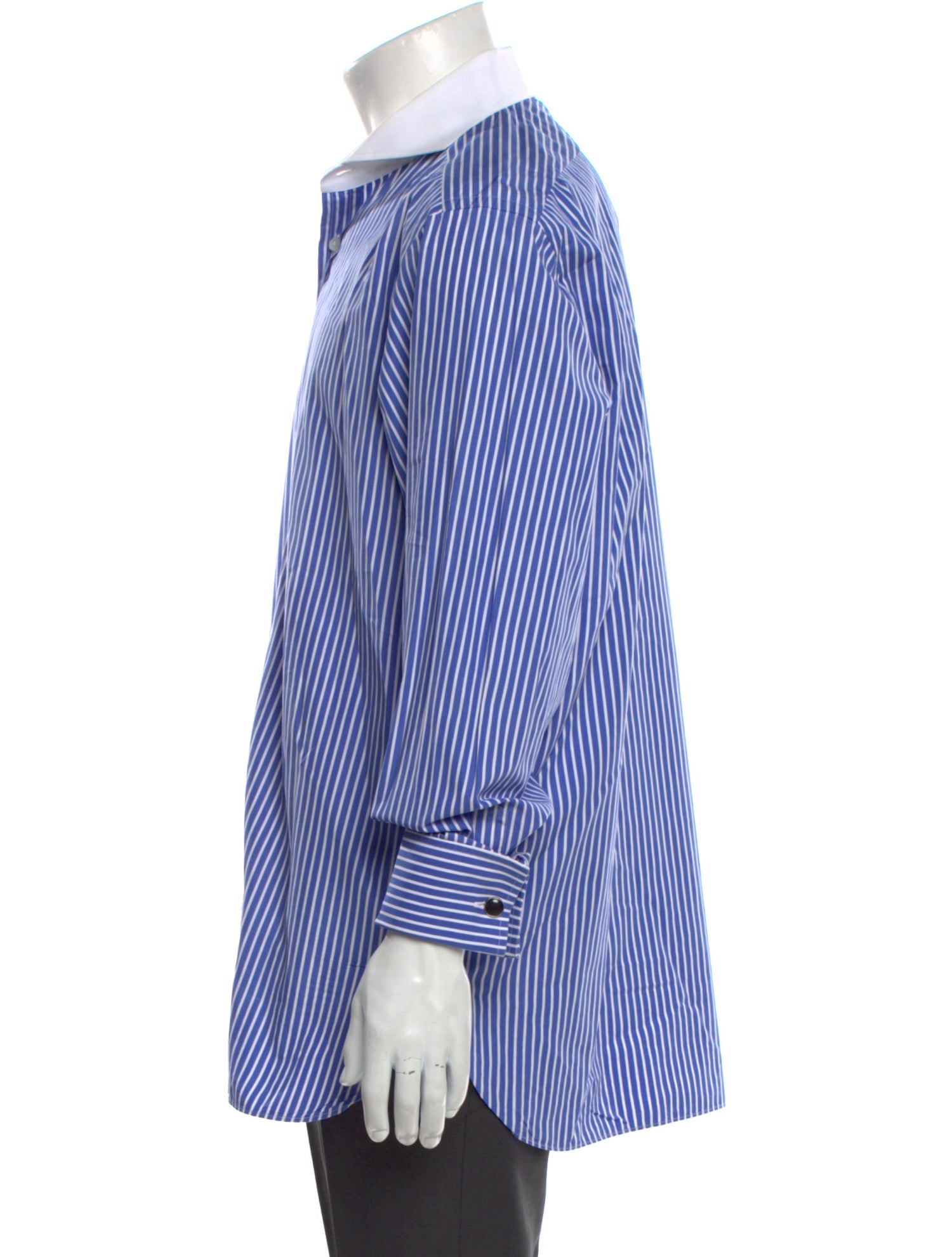 Ralph Lauren Purple Label Striped Long Sleeve Dress Shirt
