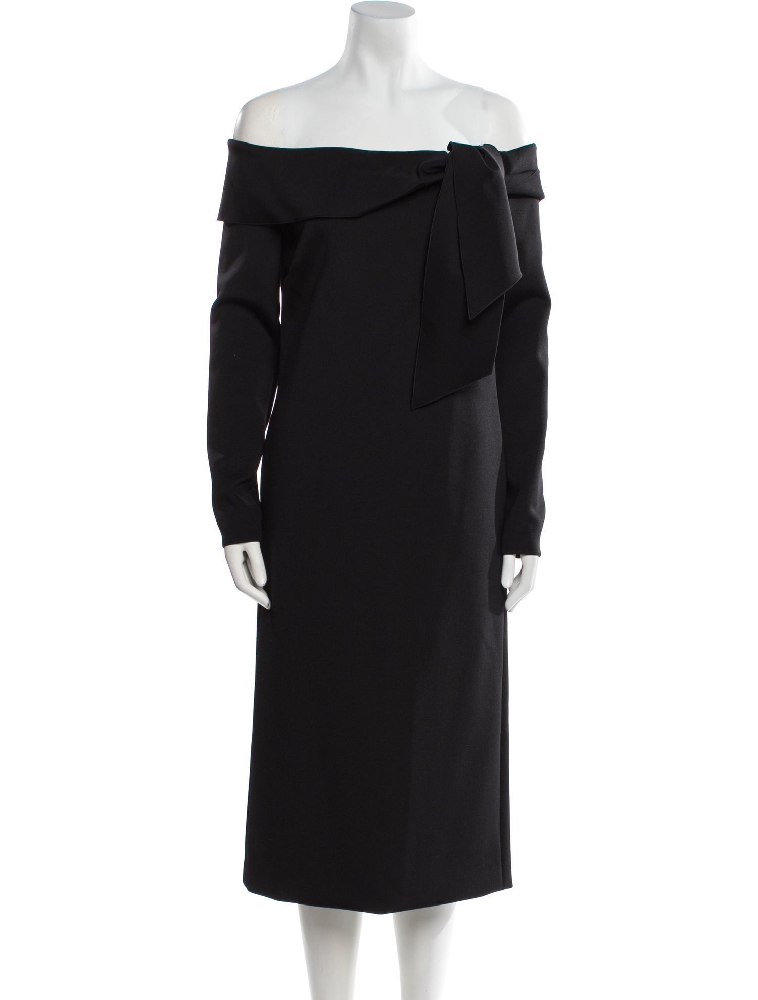 Ralph Lauren Purple Label Off-The-Shoulder Long Dress