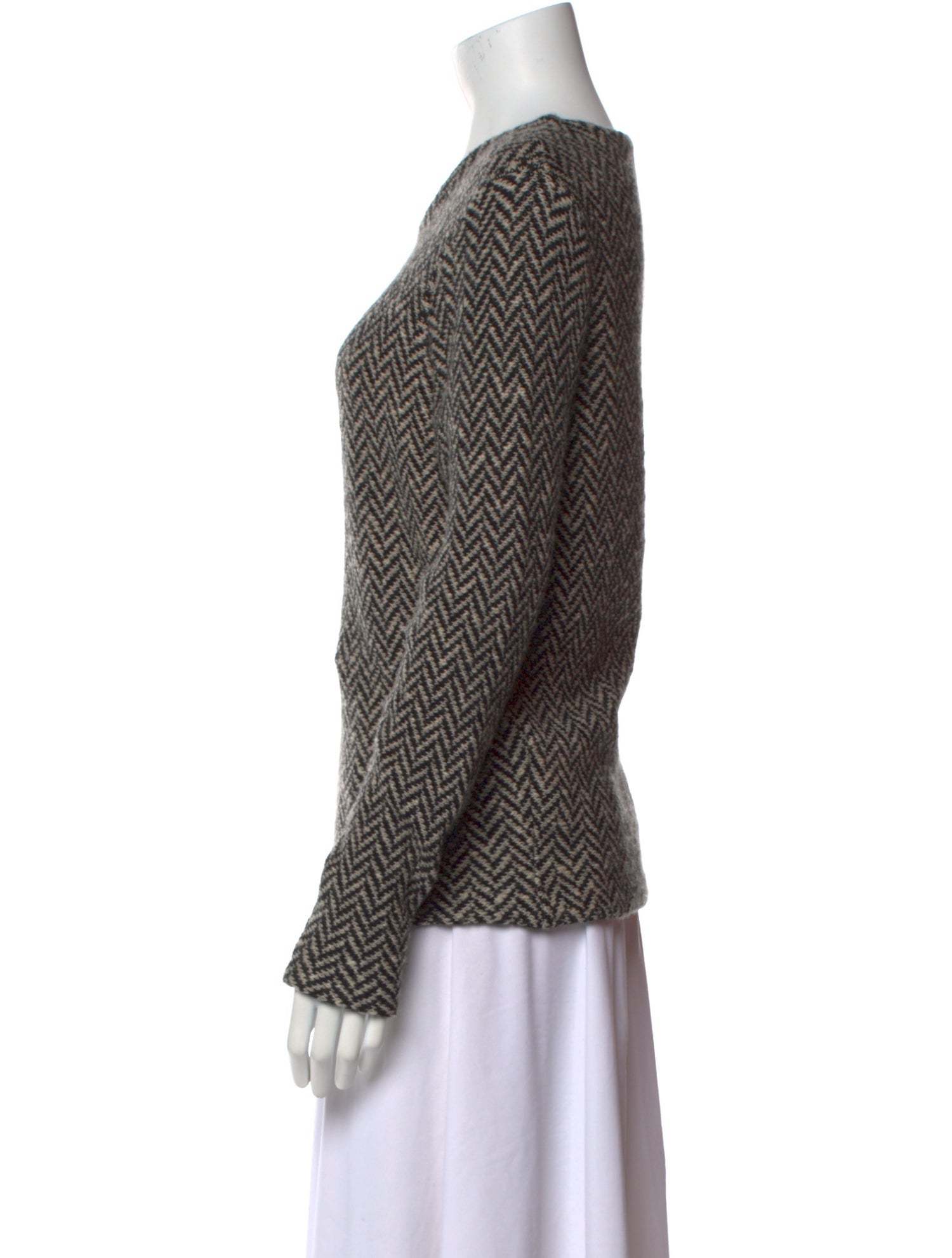 Ralph Lauren Purple Label Wool Printed Sweater