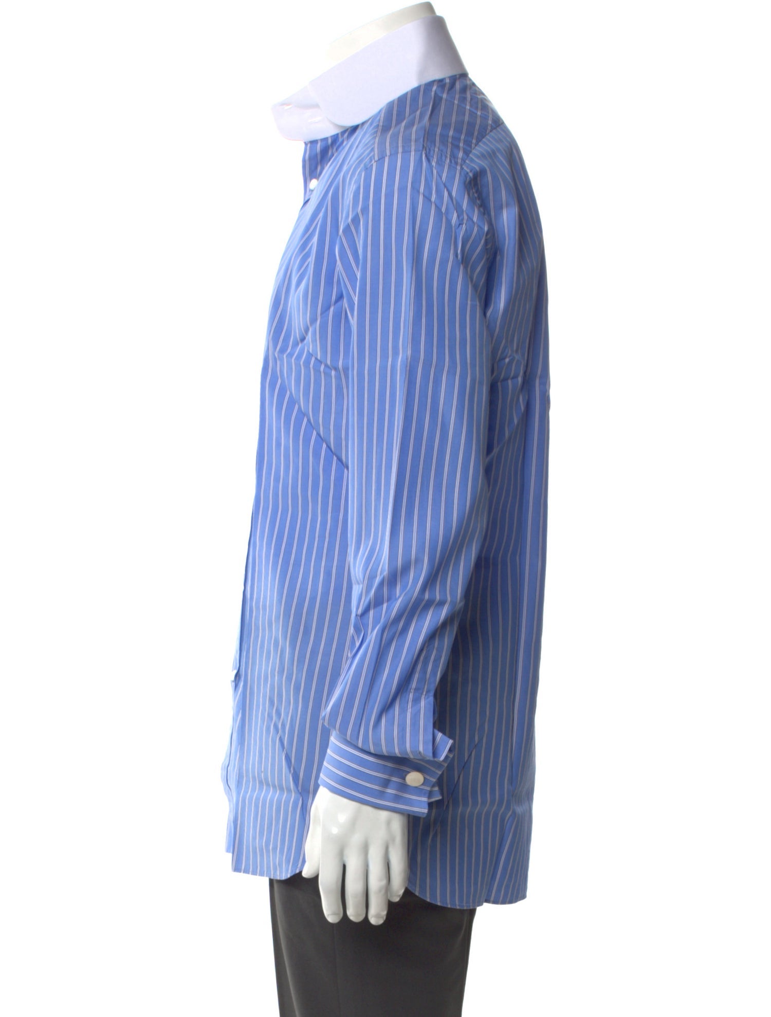 Ralph Lauren Purple Label Striped Long Sleeve Dress Shirt