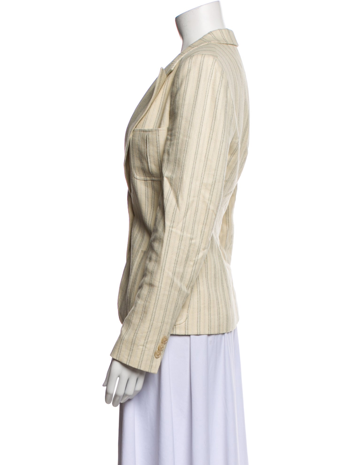 Ralph Lauren Purple Label Silk Striped Blazer