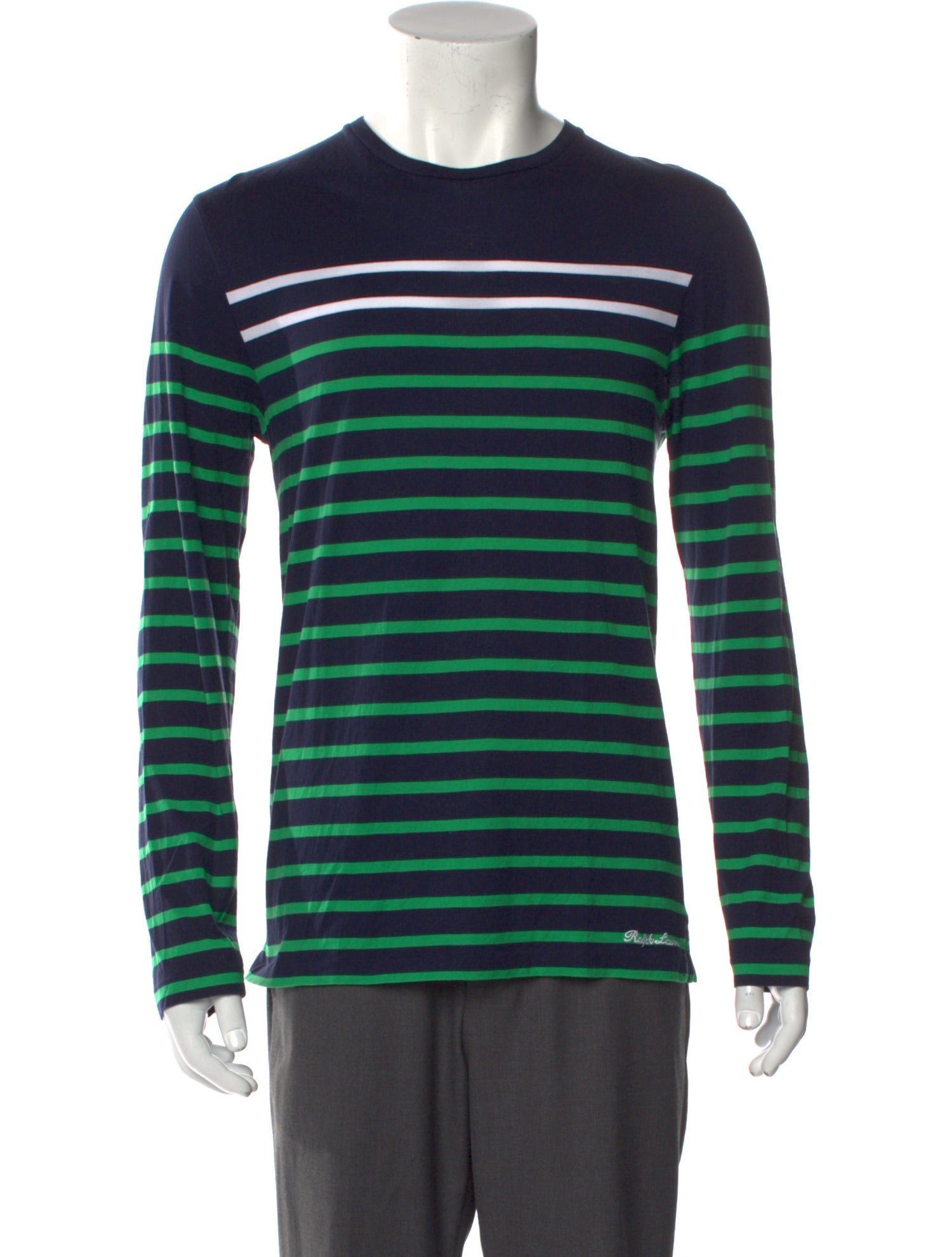 Ralph Lauren Purple Label Striped Crew Neck T-Shirt