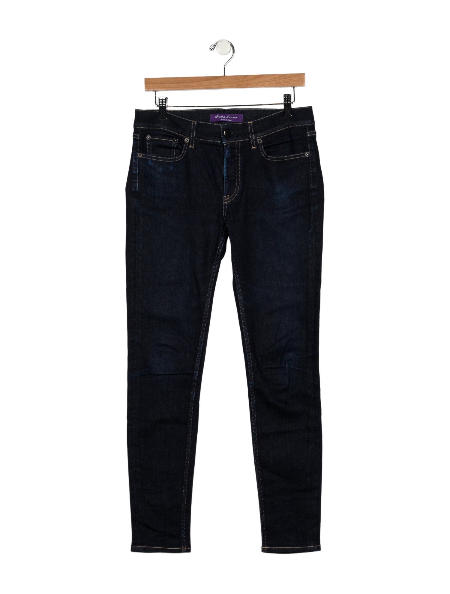 Ralph Lauren Purple Label Mid-Rise Skinny Leg Jeans