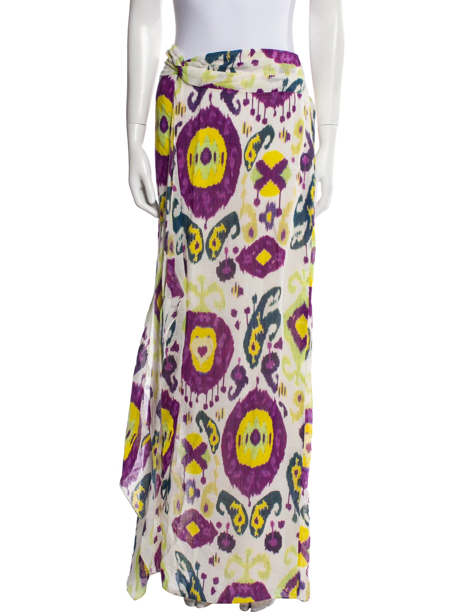 Ralph Lauren Purple Label Printed Long Skirt