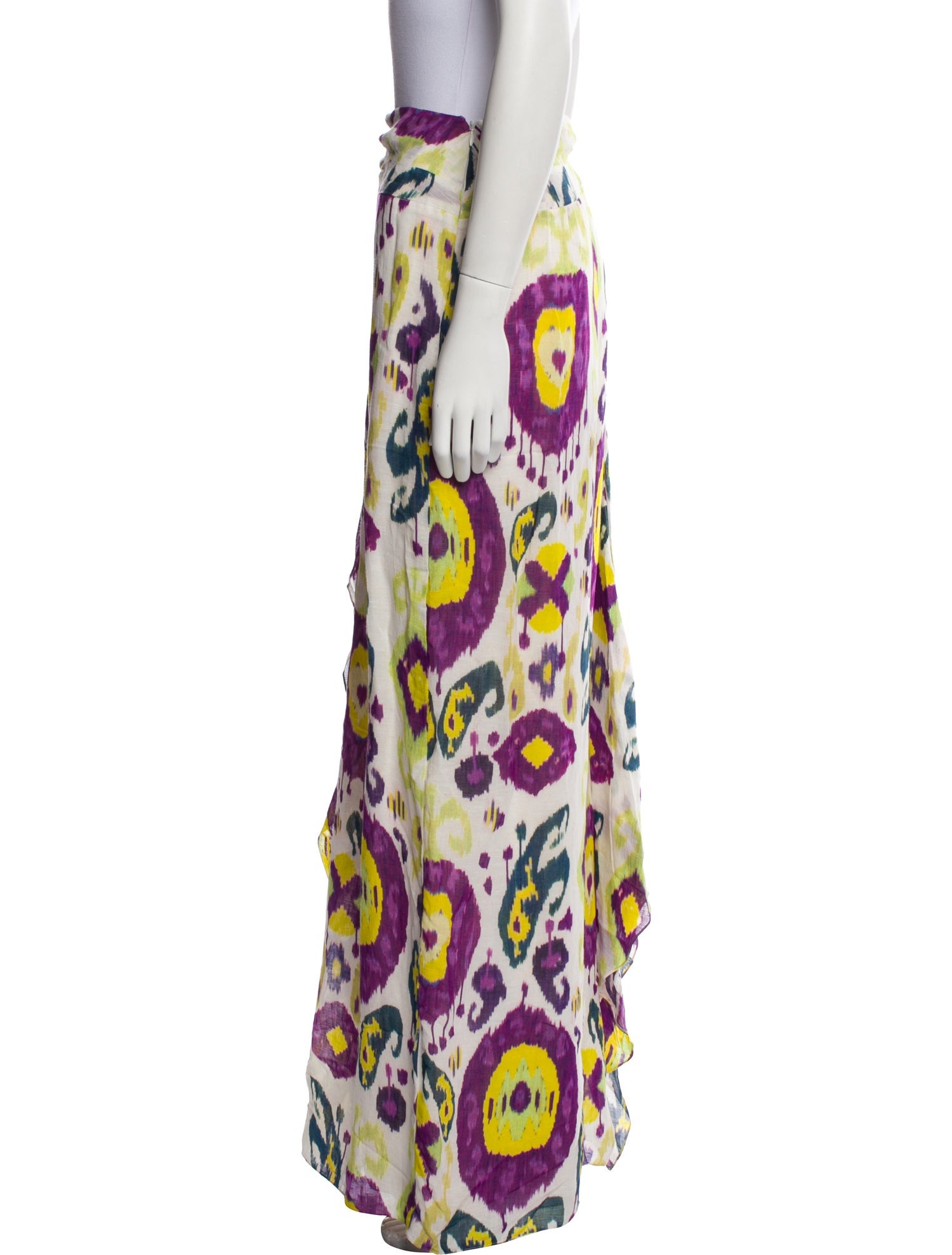 Ralph Lauren Purple Label Printed Long Skirt