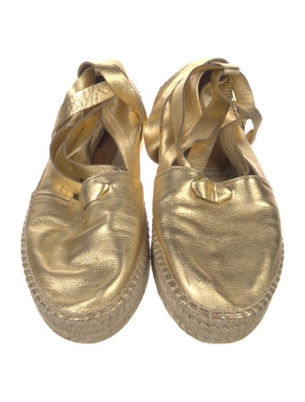 Ralph Lauren Purple Label Leather Espadrilles
