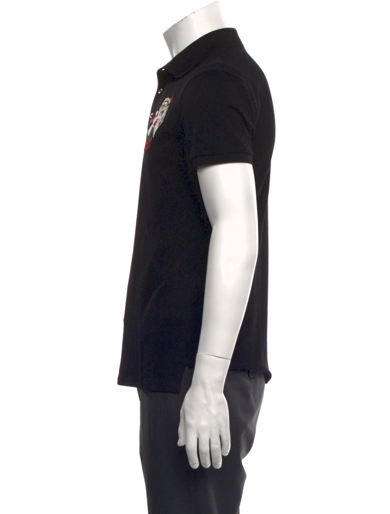 Ralph Lauren Purple Label Graphic Print Collar Polo Shirt