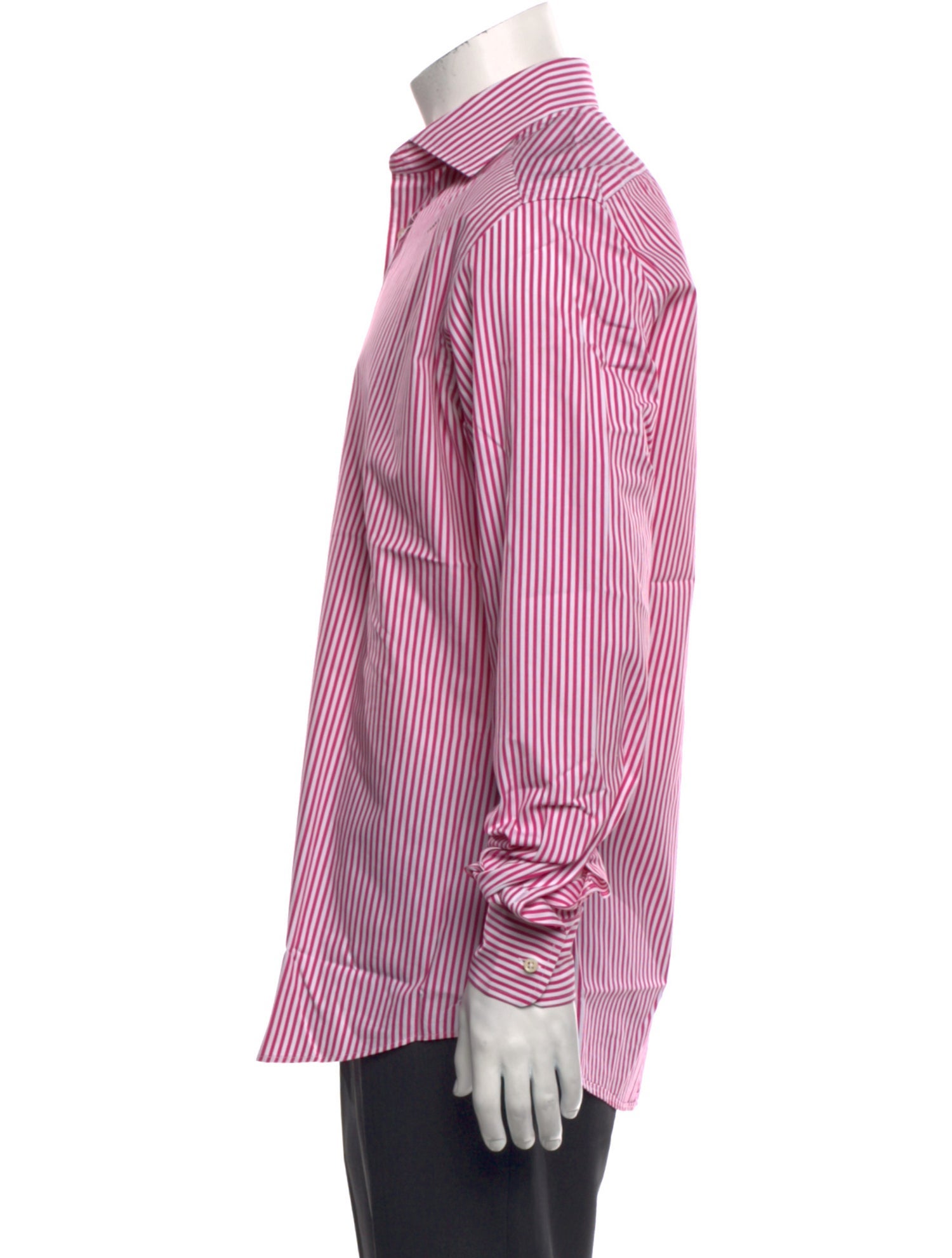 Ralph Lauren Purple Label Striped Long Sleeve Dress Shirt