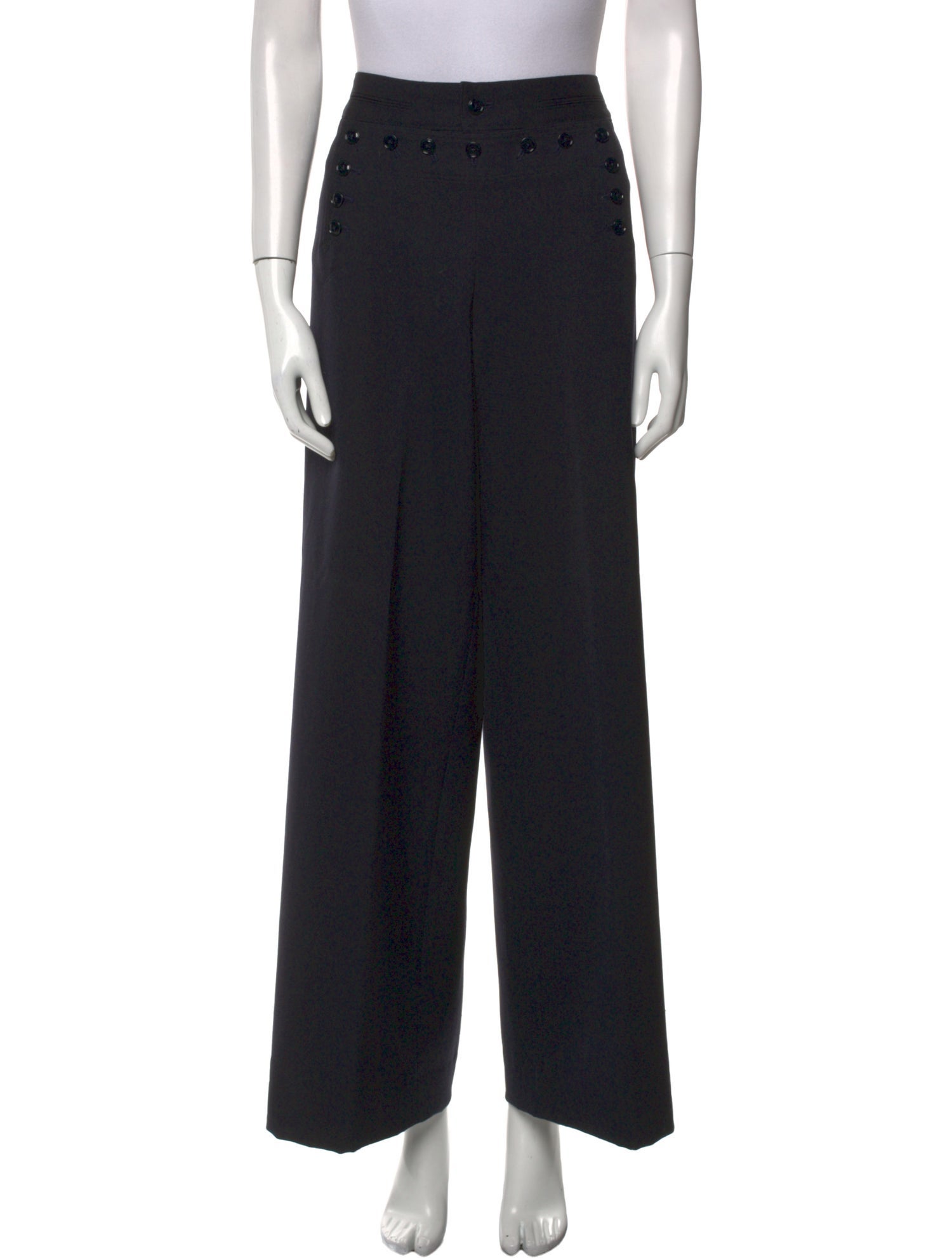 Ralph Lauren Purple Label Wool Wide Leg Pants