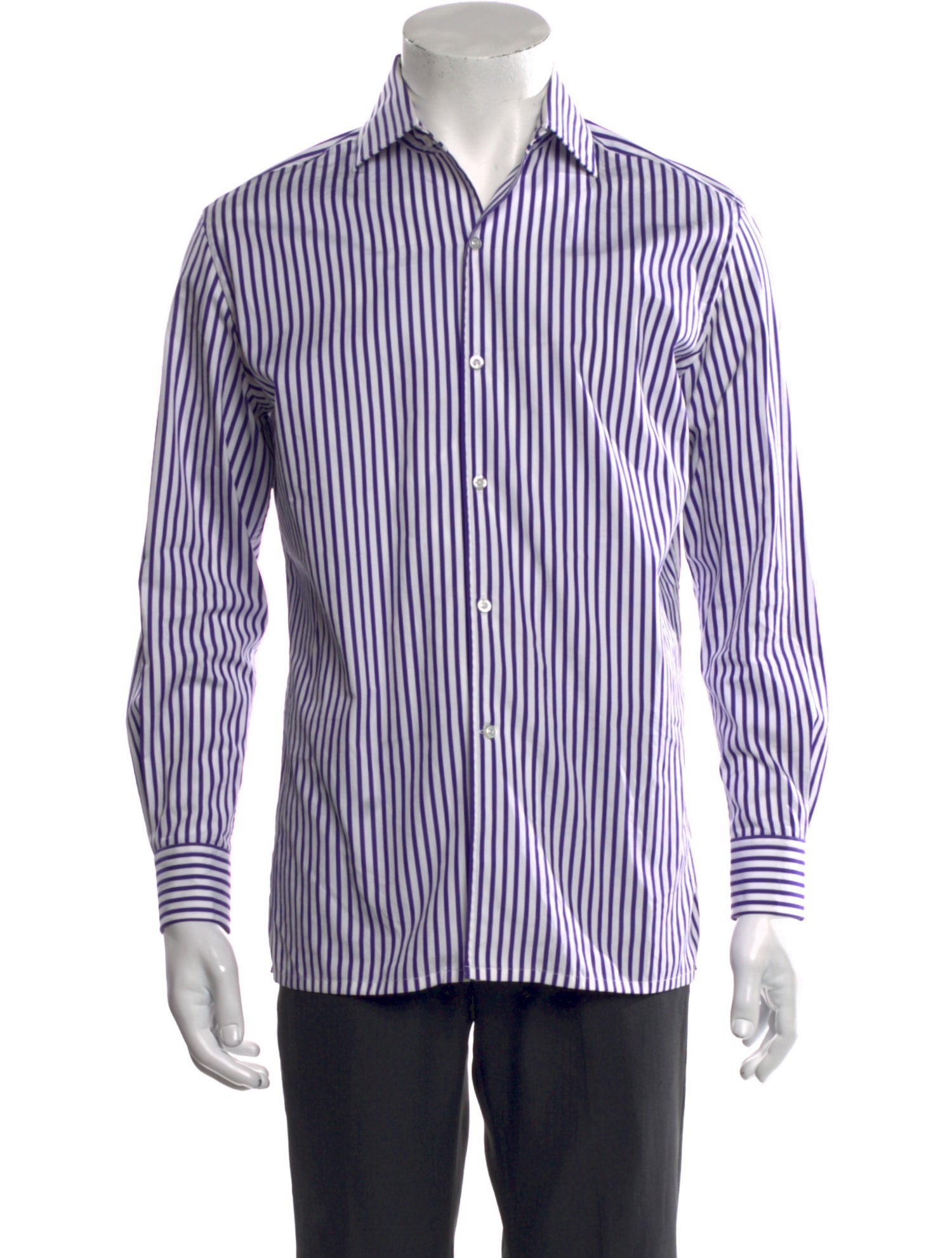 Ralph Lauren Purple Label Striped Long Sleeve Shirt
