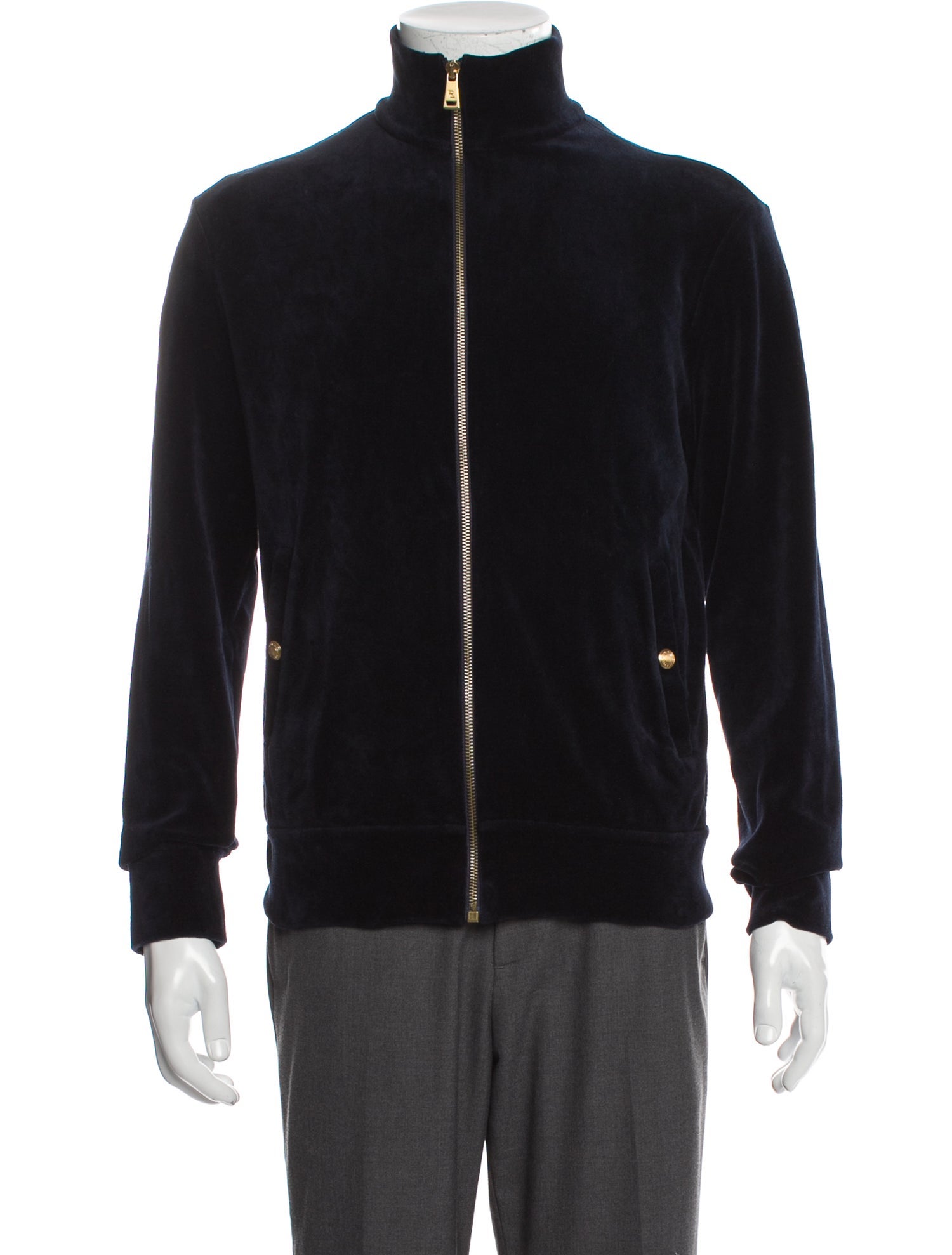 Ralph Lauren Purple Label Mock Neck Long Sleeve Sweatshirt