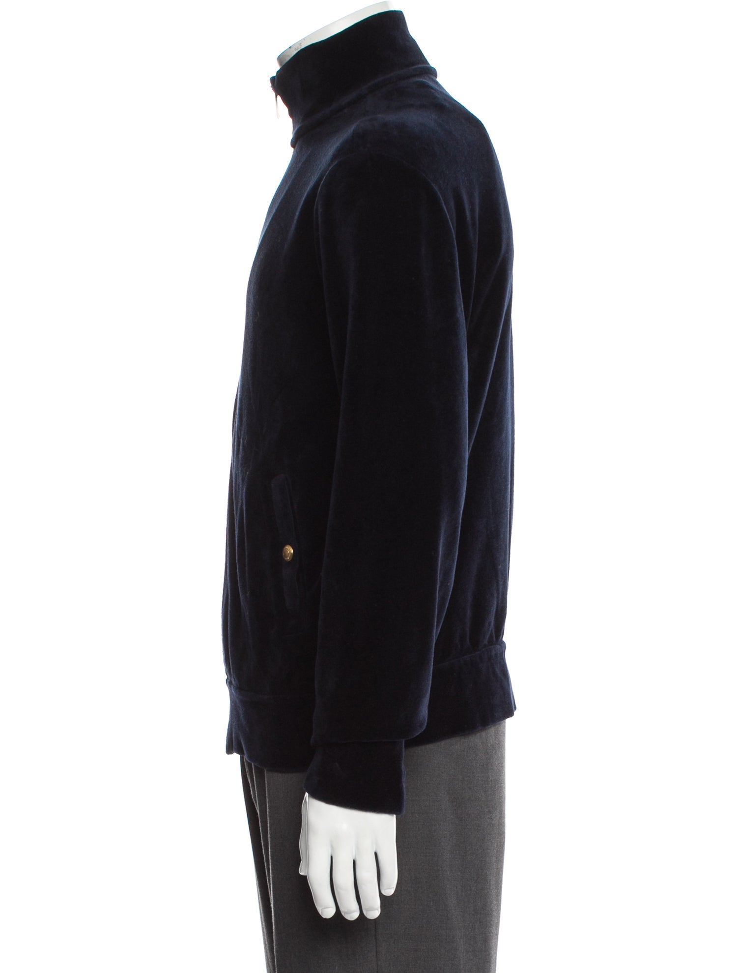 Ralph Lauren Purple Label Mock Neck Long Sleeve Sweatshirt