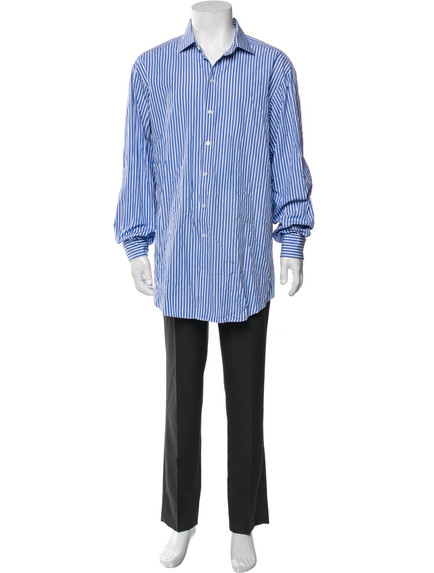 Ralph Lauren Purple Label Striped Long Sleeve Shirt