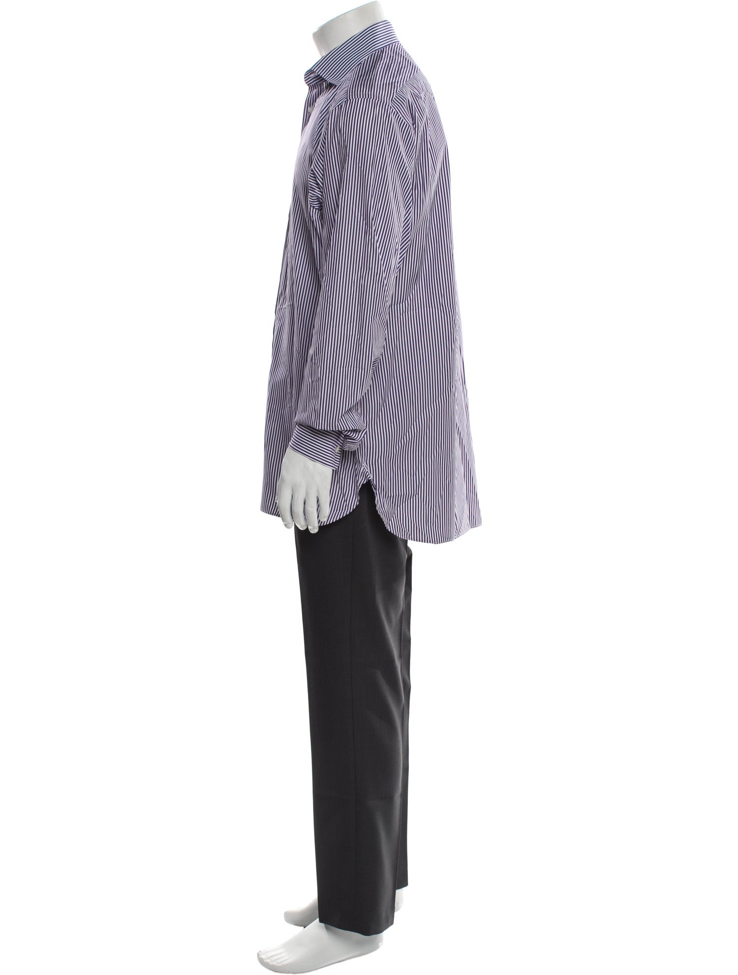 Ralph Lauren Purple Label Striped Long Sleeve Shirt