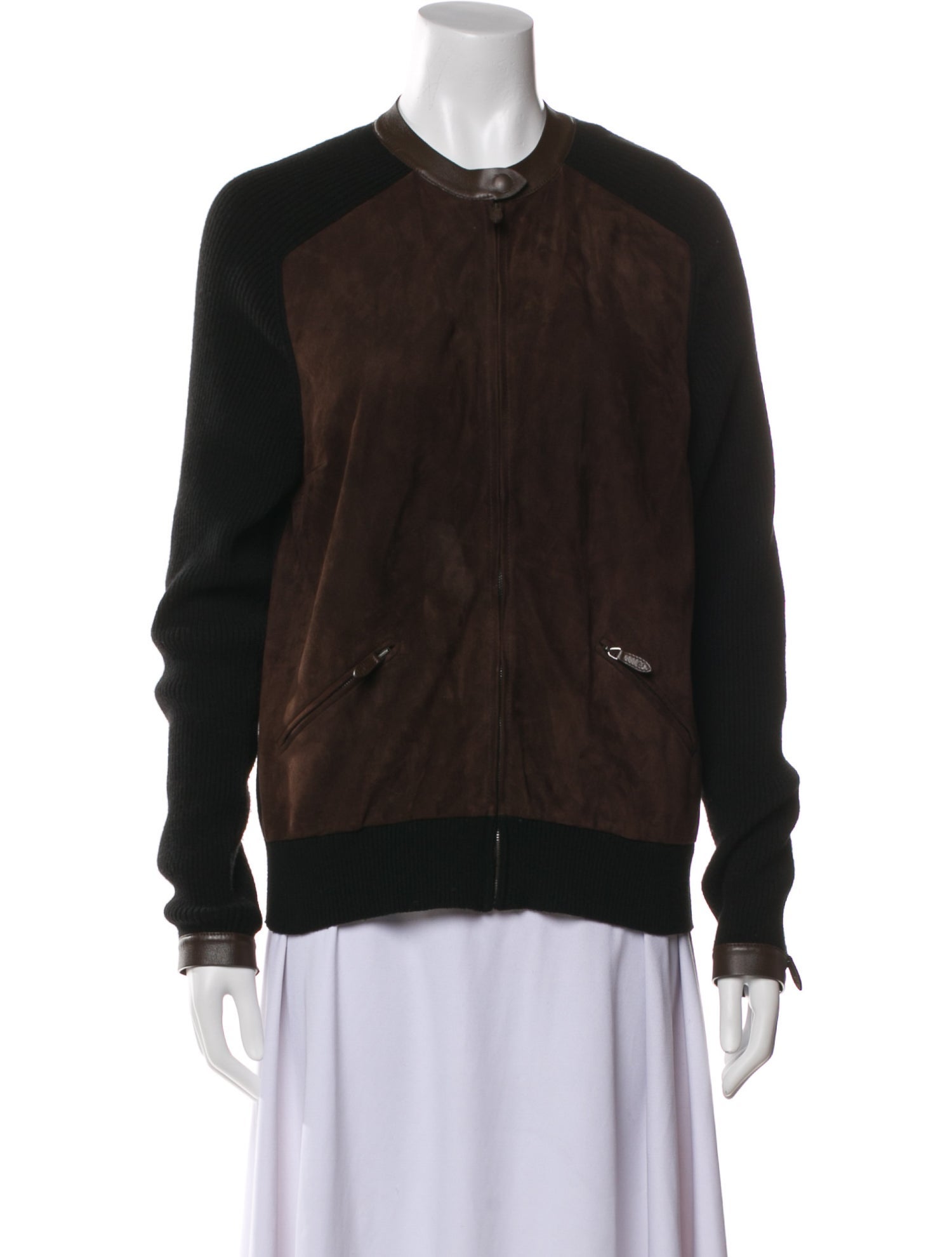 Ralph Lauren Purple Label Cashmere Colorblock Pattern Jacket with tags