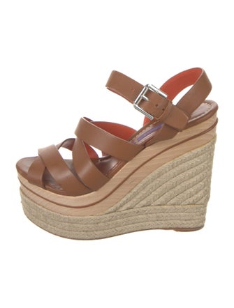 Ralph Lauren Purple Label Leather Espadrilles