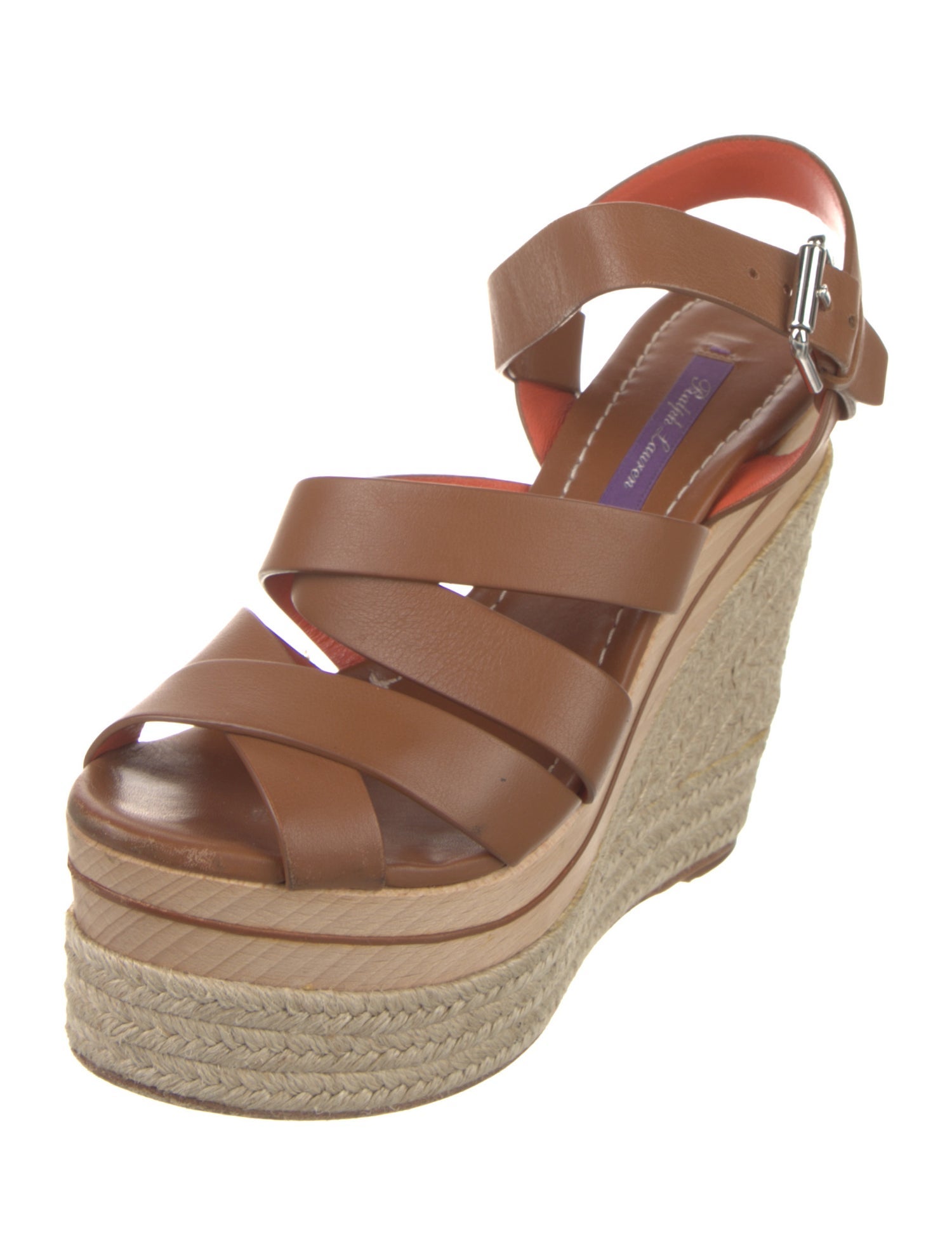 Ralph Lauren Purple Label Leather Espadrilles