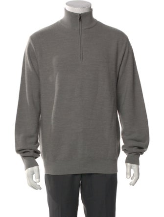 Ralph Lauren Purple Label Merino Wool Mock Neck Pullover
