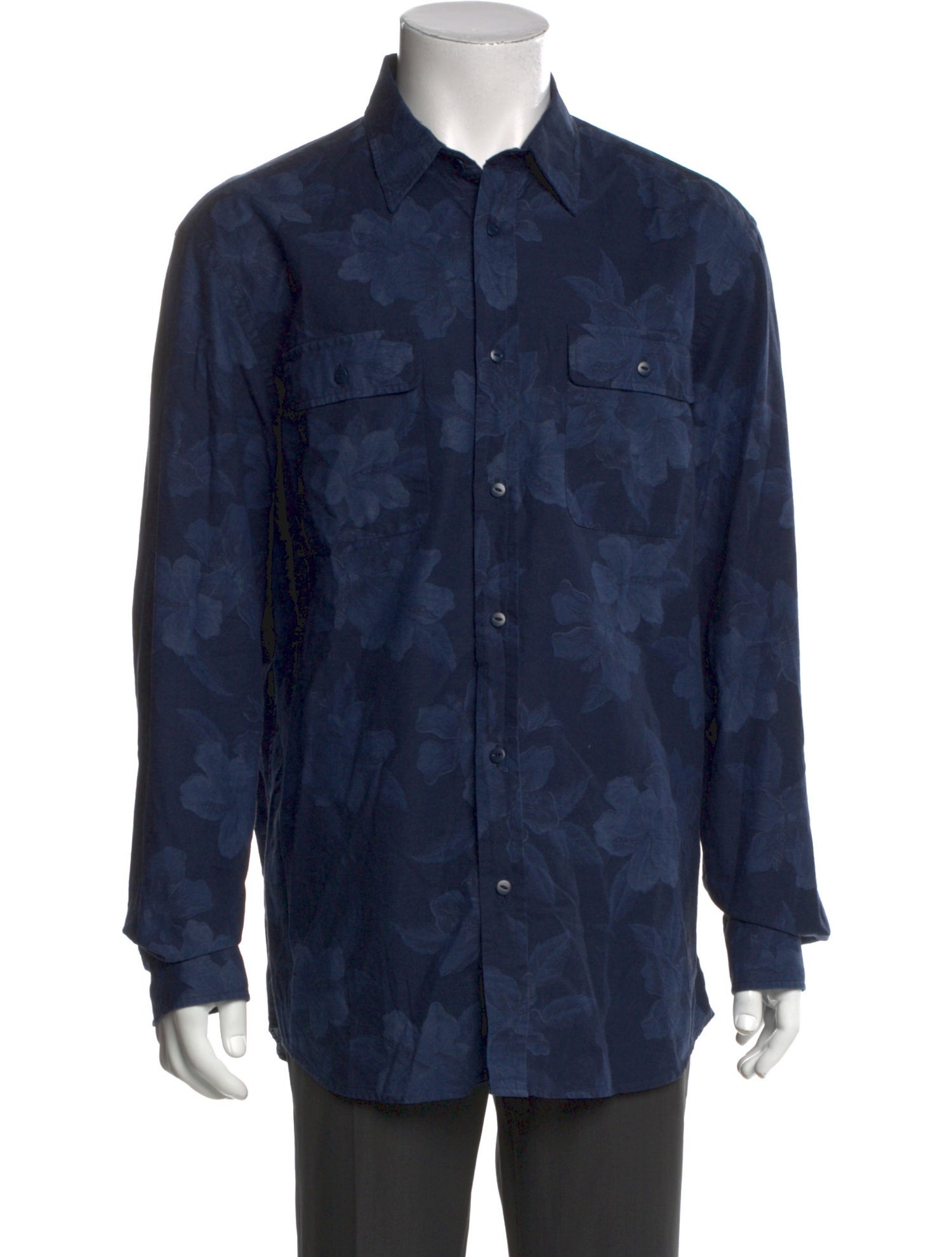 Ralph Lauren Purple Label Printed Long Sleeve Shirt