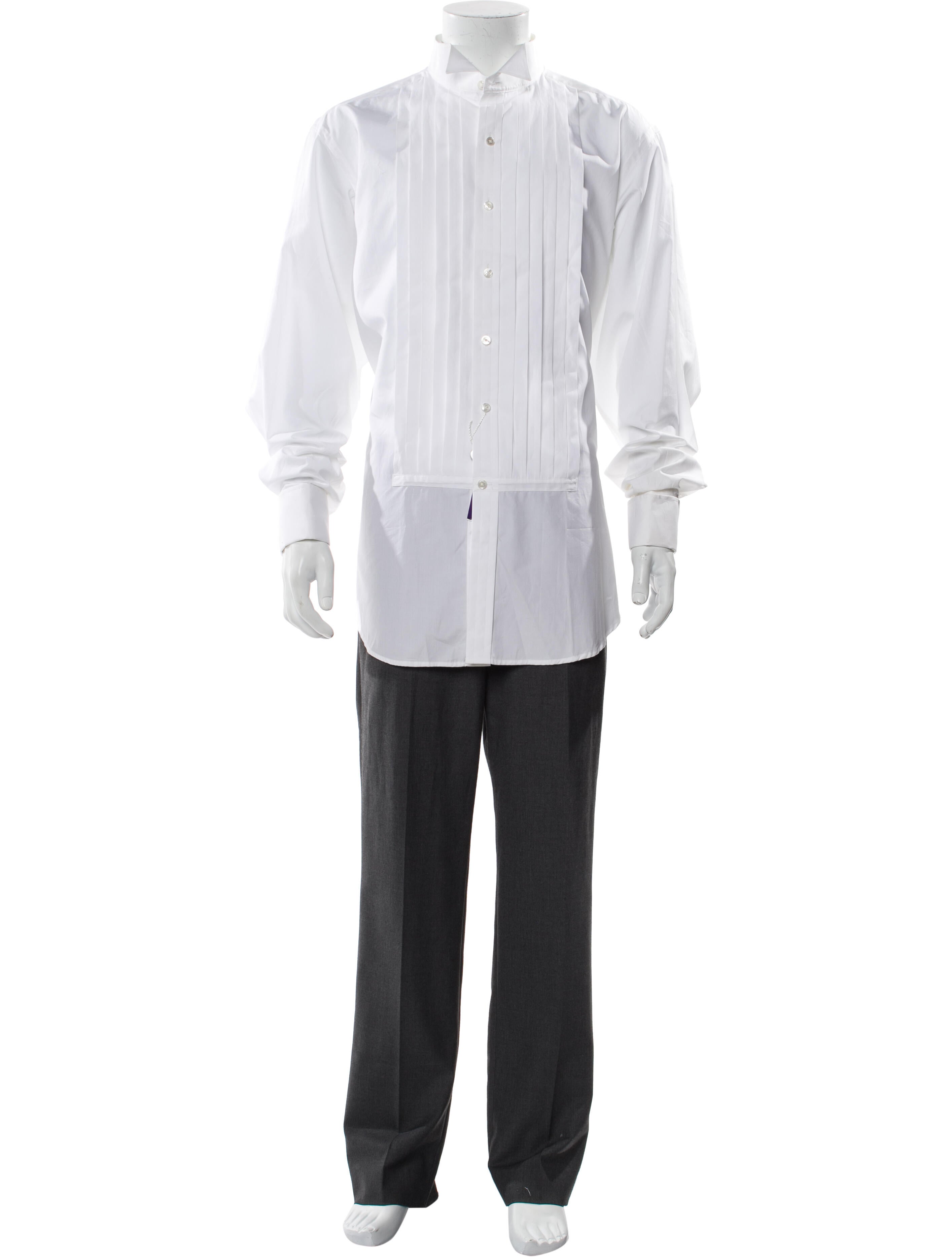 Ralph Lauren Purple Label Long Sleeve Tuxedo Shirt