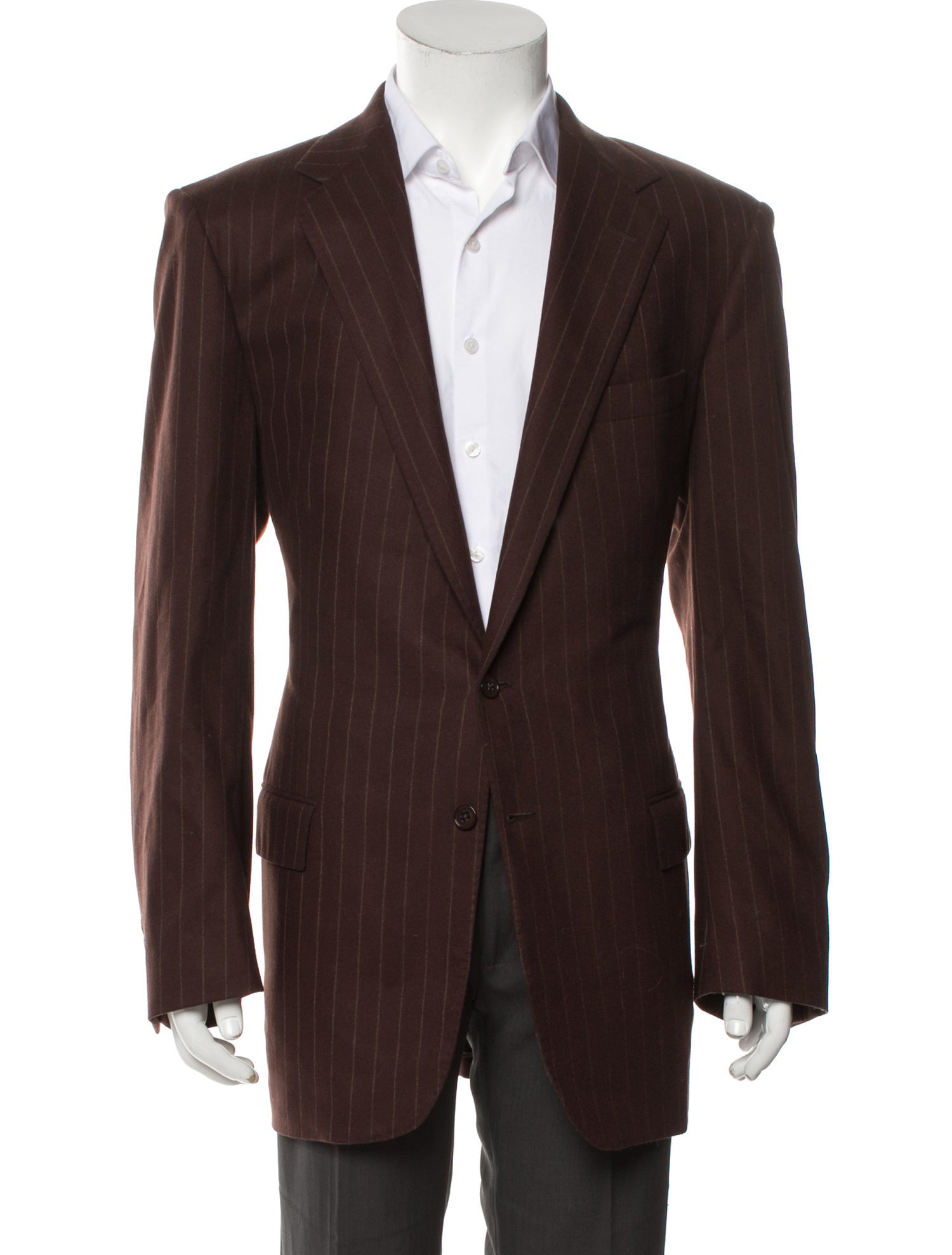 Ralph Lauren Purple Label Wool Striped Cardigan