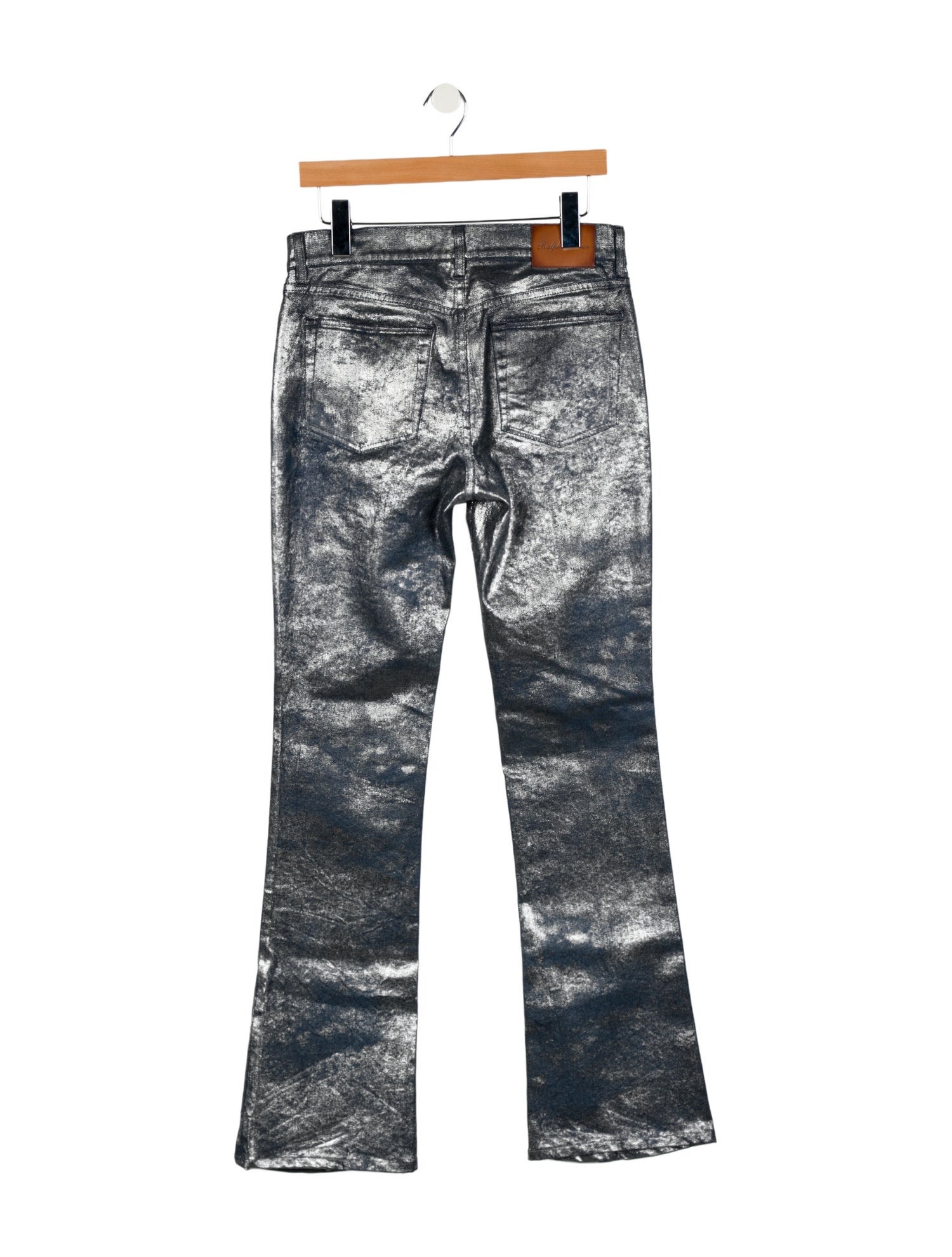 Ralph Lauren Purple Label Mid-Rise Wide Leg Jeans