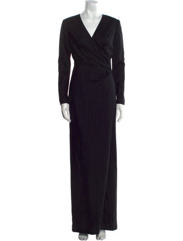 Ralph Lauren Purple Label Dresses V-Neck Long Dress L