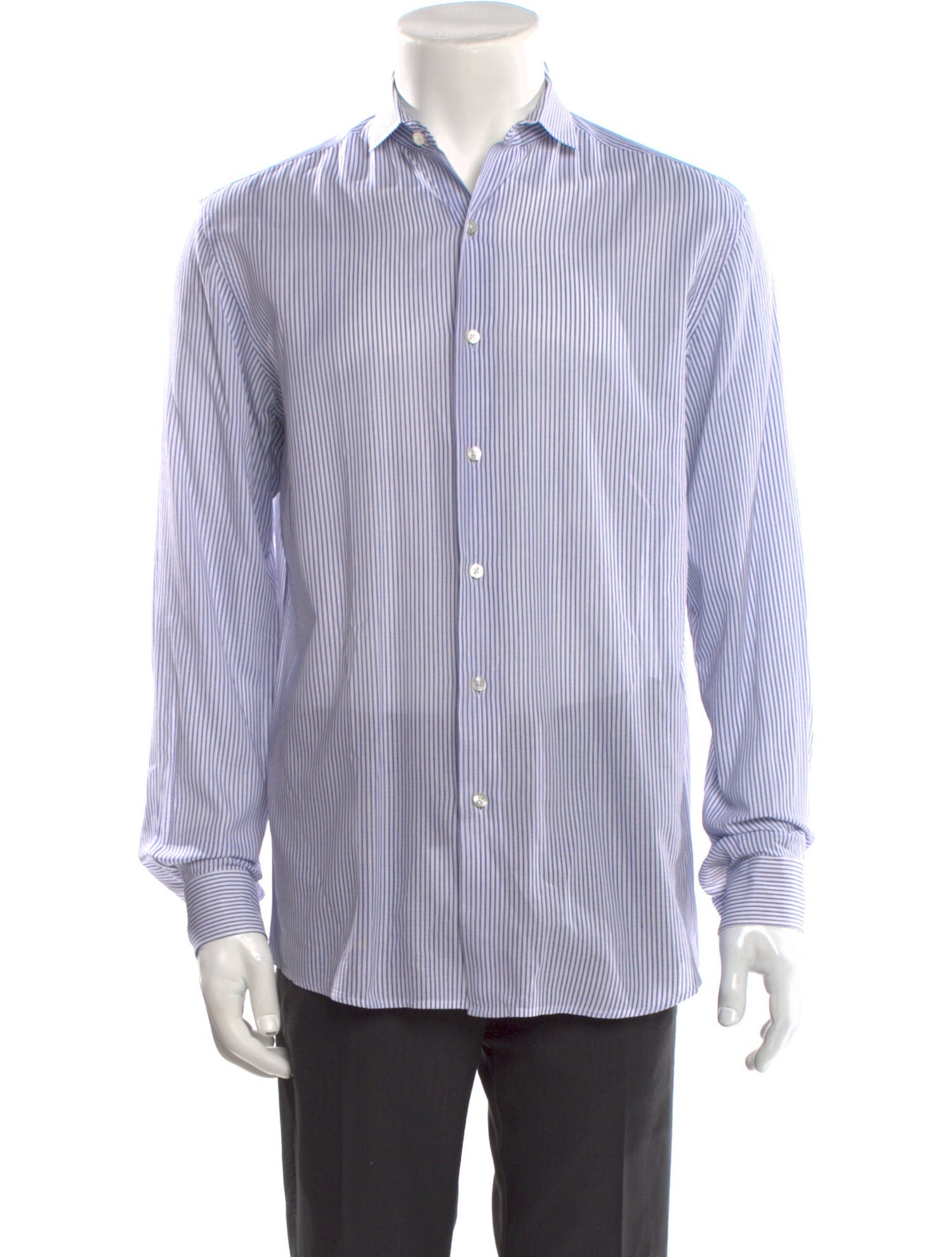 Ralph Lauren Purple Label Striped Long Sleeve Shirt