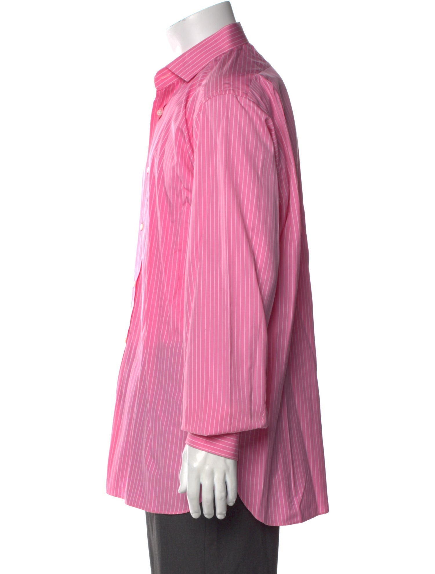 Ralph Lauren Purple Label Striped Long Sleeve Dress Shirt