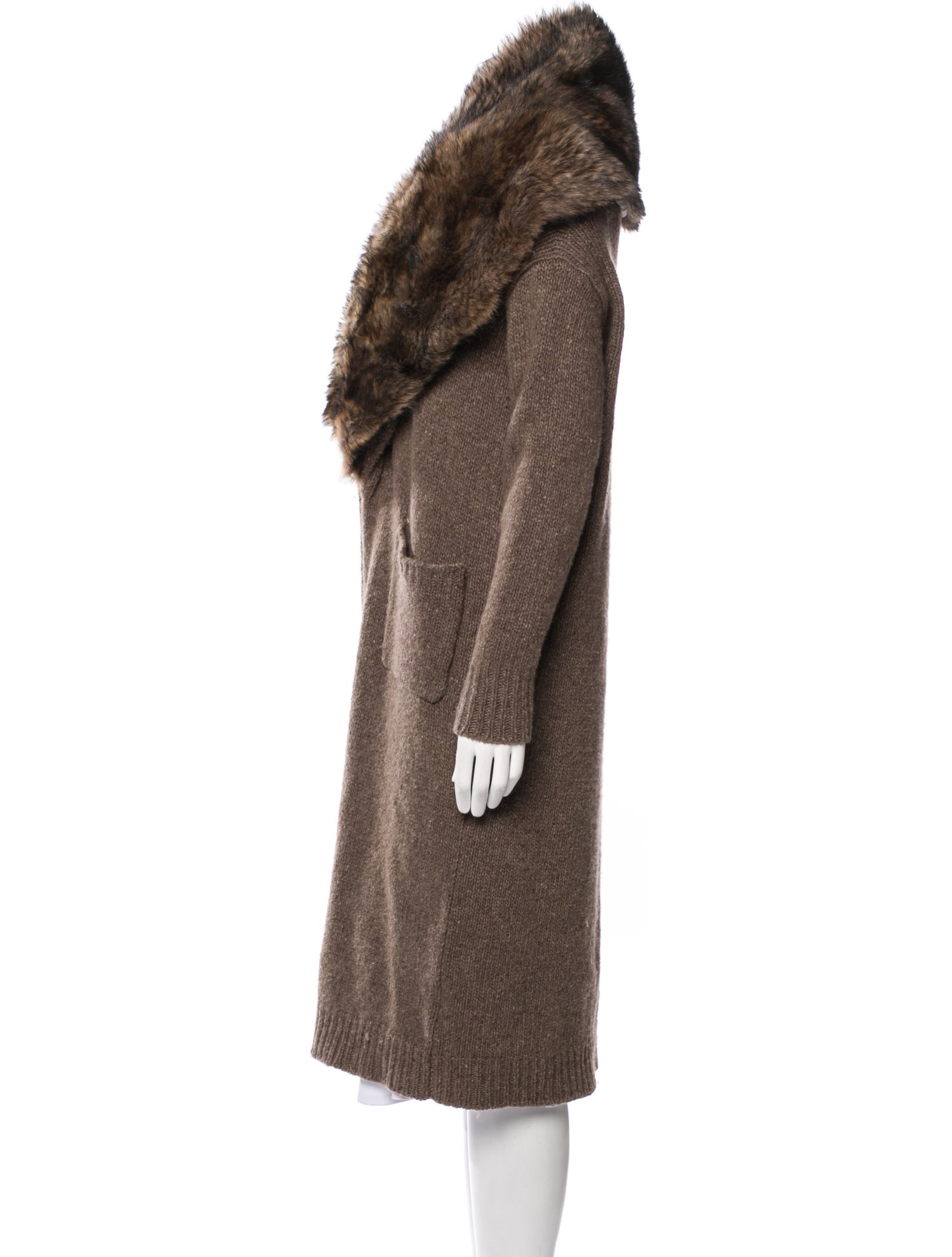 Ralph Lauren Purple Label Cashmere Fur Coat